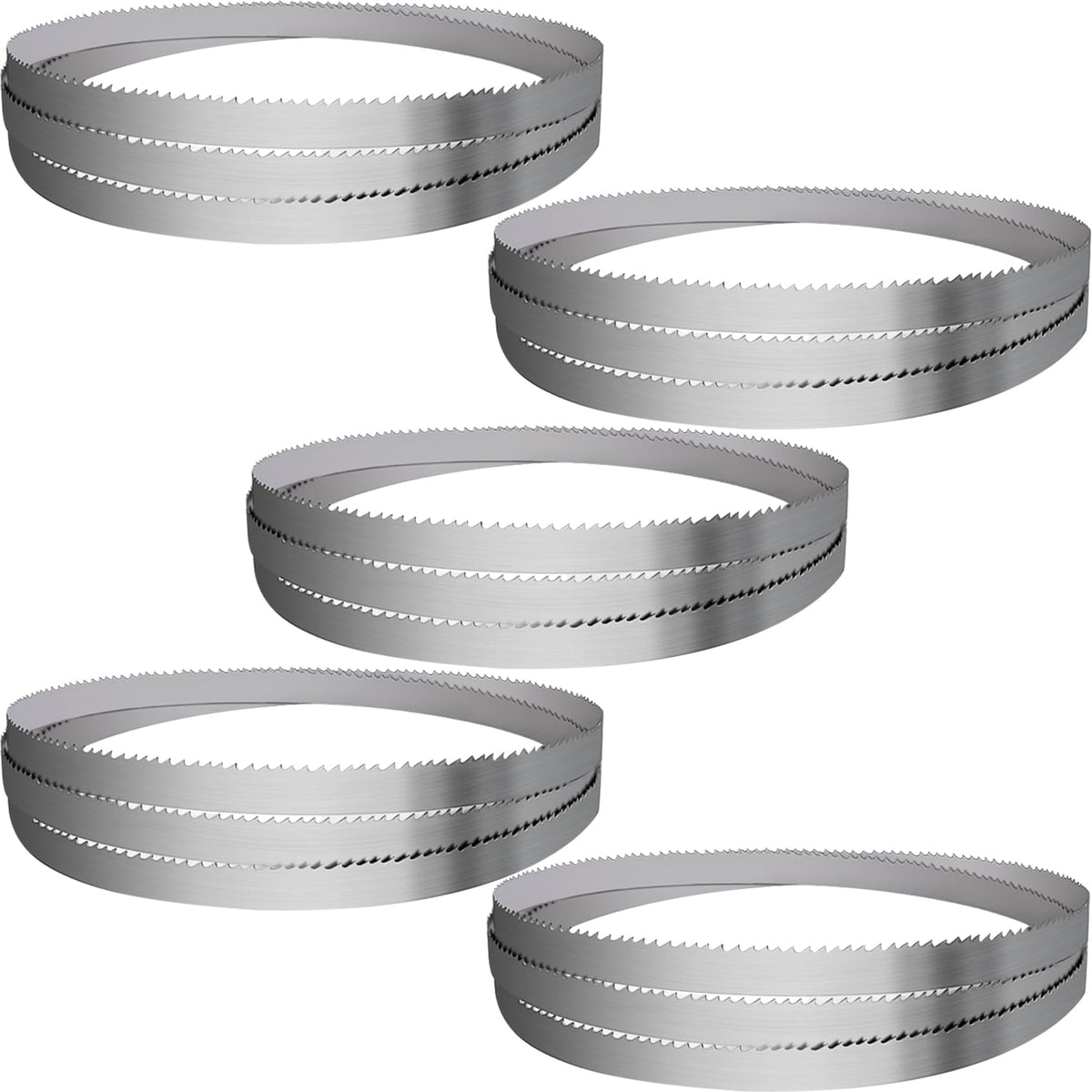 144" Sawmill Bandsaw Blades 5-Pack Compatible with Wood-Mizer, Bandsaw Blades Compatible with Woodland, Harbor Freight, Frontier, Timbery,TMG Industrial Mills, 10°All-Purpose Sawing