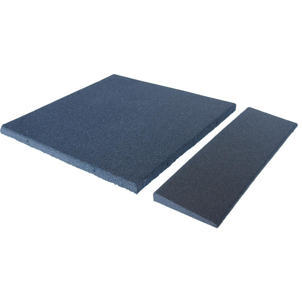 Rubber-Cal Eco-Sport Interlocking Tiles - 1 x 19.5 x 19.5 Inch - 6 Pack - 15.84 Square Feet Coverage - Terra Cotta