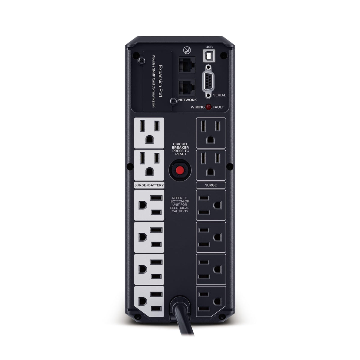 CyberPower BRG1500AVRLCD2 Intelligent LCD UPS Battery Backup and Surge Protector, 1500VA/900W, 12 Outlets 2 USB Ports, AVR, Mini-Tower, UL Certified, 5-Year Warranty