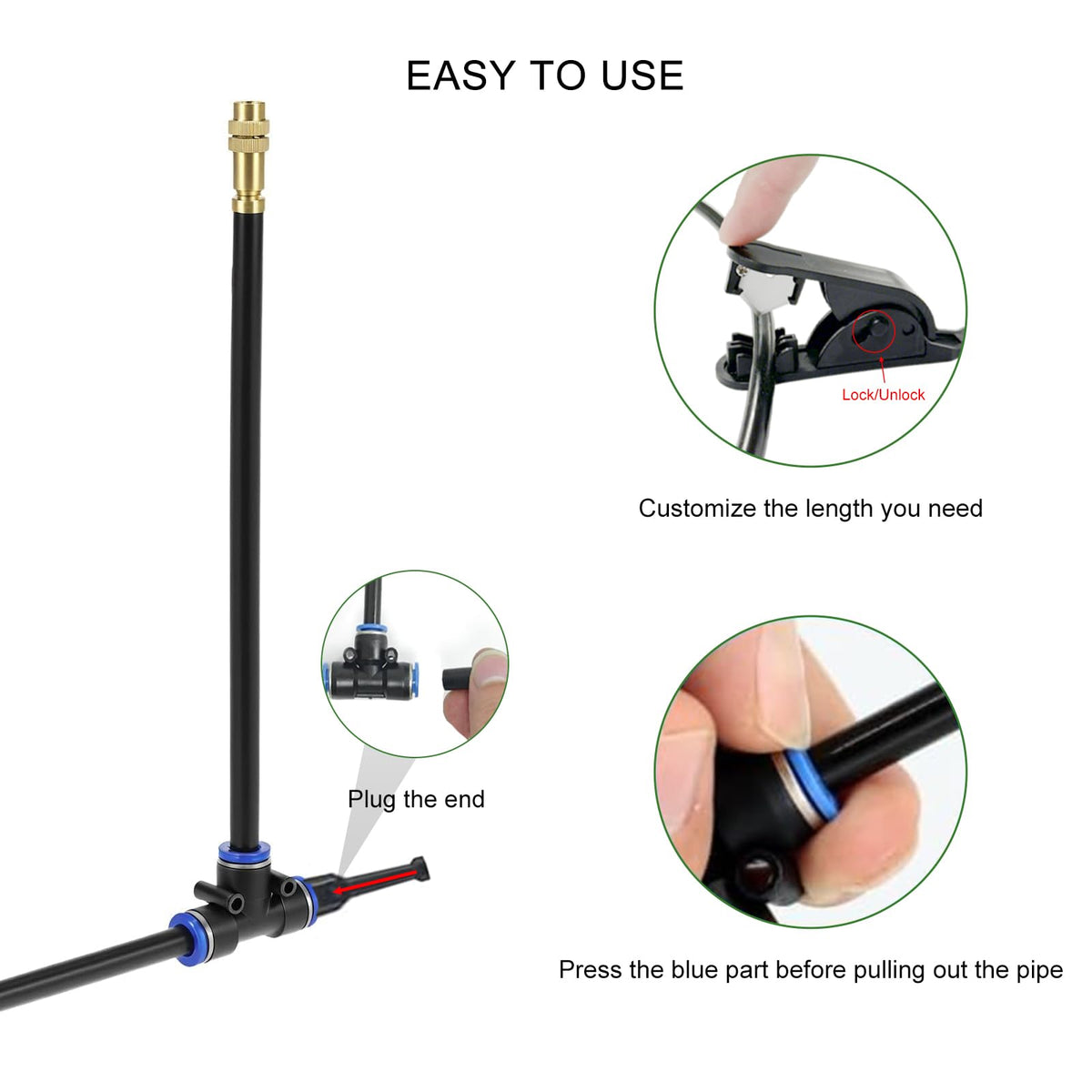 Drip Irrigation System, 40 FT Watering System, Garden Irrigation System for Yard, Lawn, and Plants
