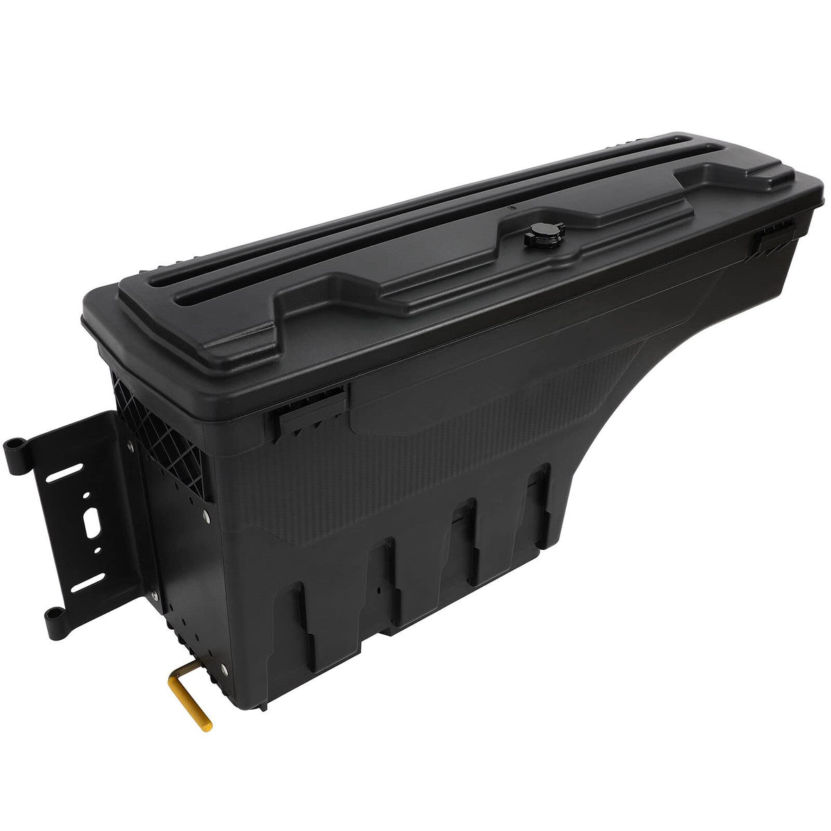 SCITOO Truck Bed Tool Box for Toyota Tacoma 2005-2021 Left Driver Side,Multi-Compartment Dividers Organized Storage,Heavy Duty & No-Drill Installation
