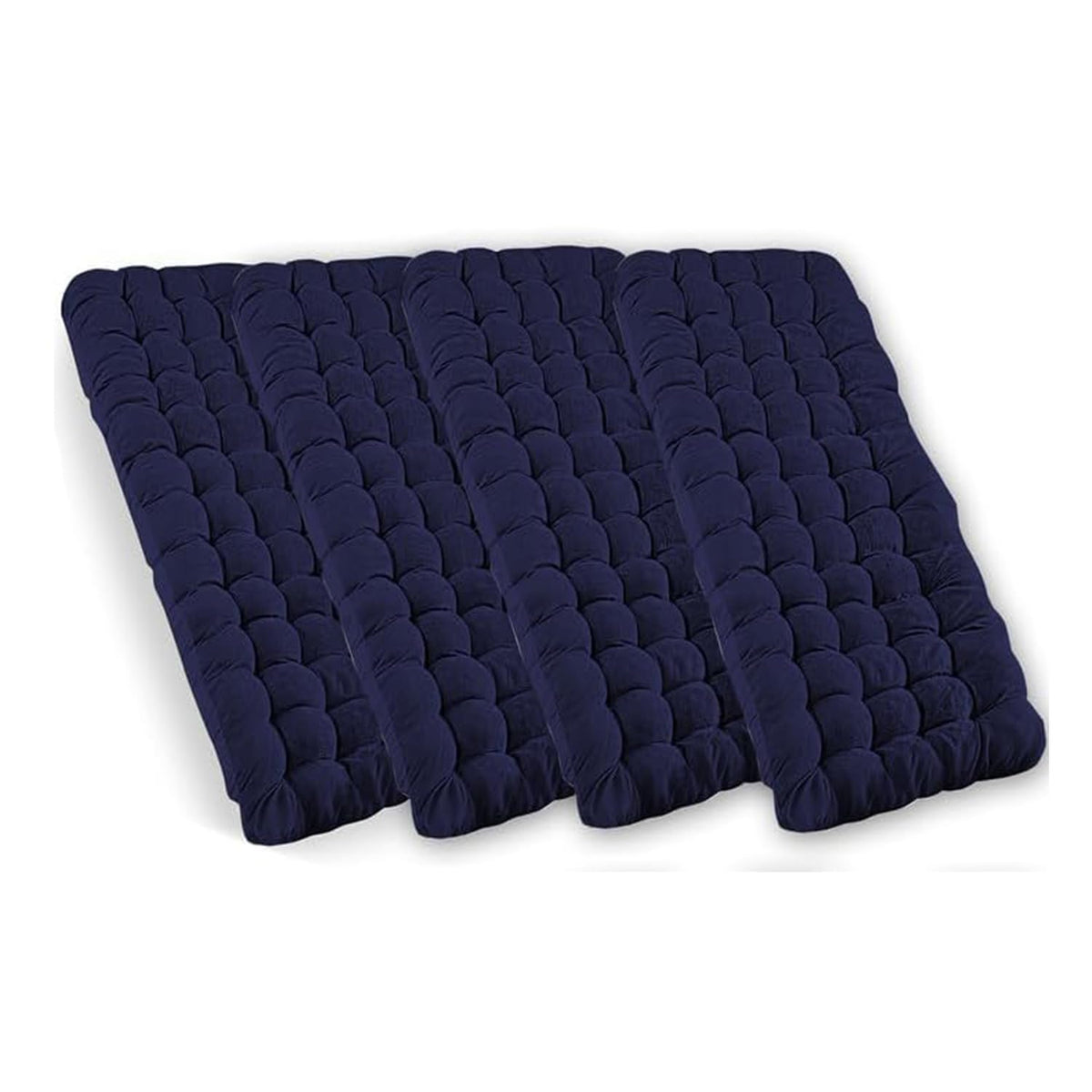 ZONETECH Camping Cot Pads Mattress - Premium Quality Outdoor Comfortable Thicker Cotton for Sleeping Lightweight Waterproof Bottom for Adult, Kid 4- Pack