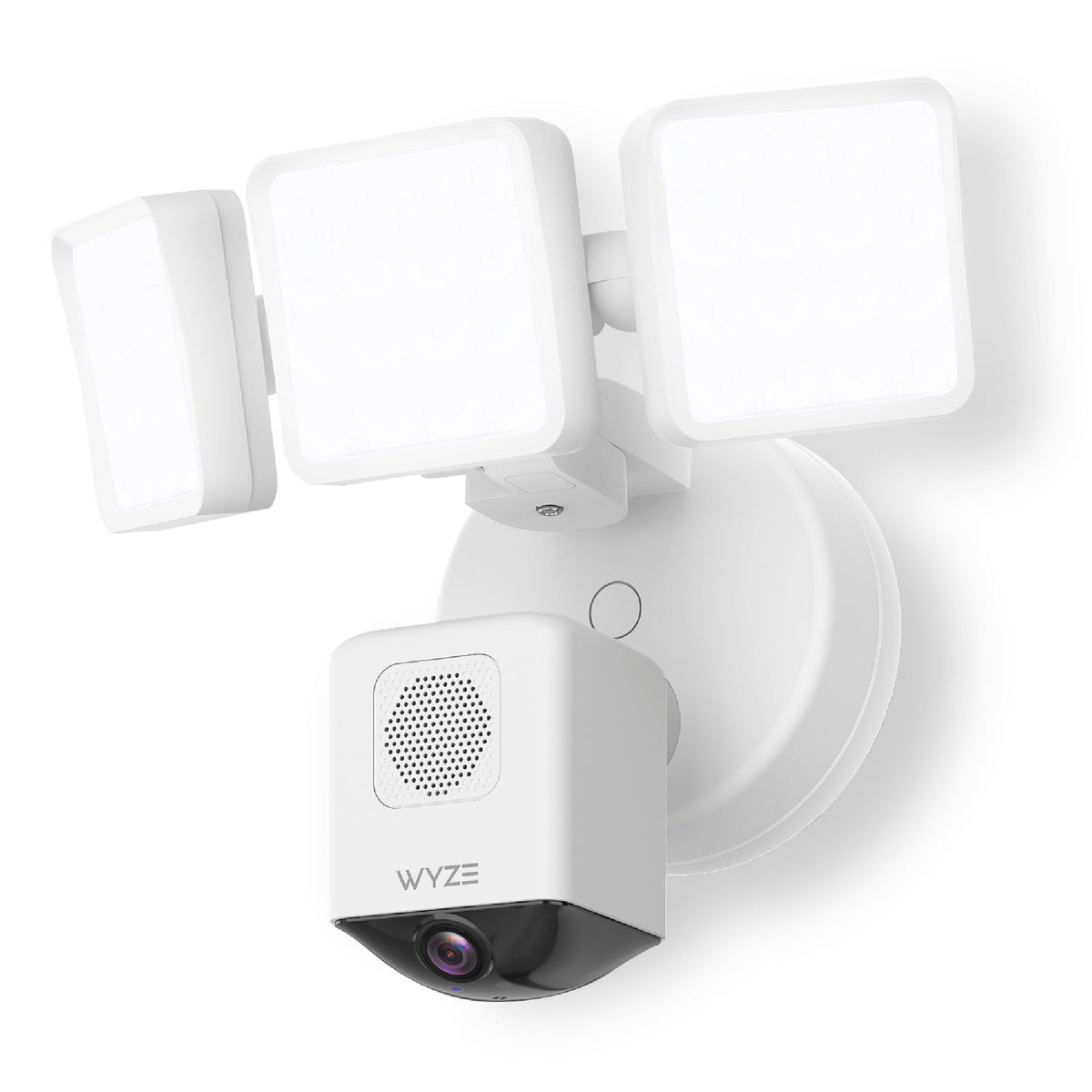 WYZE Floodlight Camera Pro, PCMag Editors' Choice 3000-Lumen LEDs, 2.5K HD Outdoor Security Camera, 180° Wide View, Motion Detection, Color Night Vision, Works with Alexa & Google-White