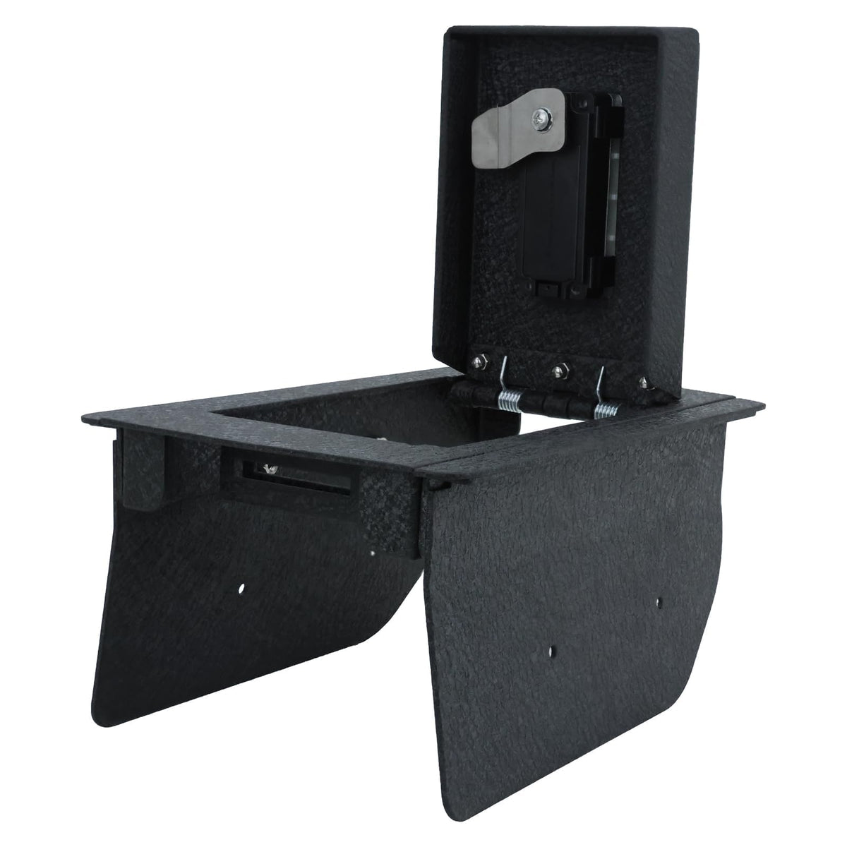 TUOJUE Center Console Safe, Gun Safe Vault Lock Box Compatible with Jeep Grand Cherokee without CD Player 2011-2022, Fingerprint Lock with Key.