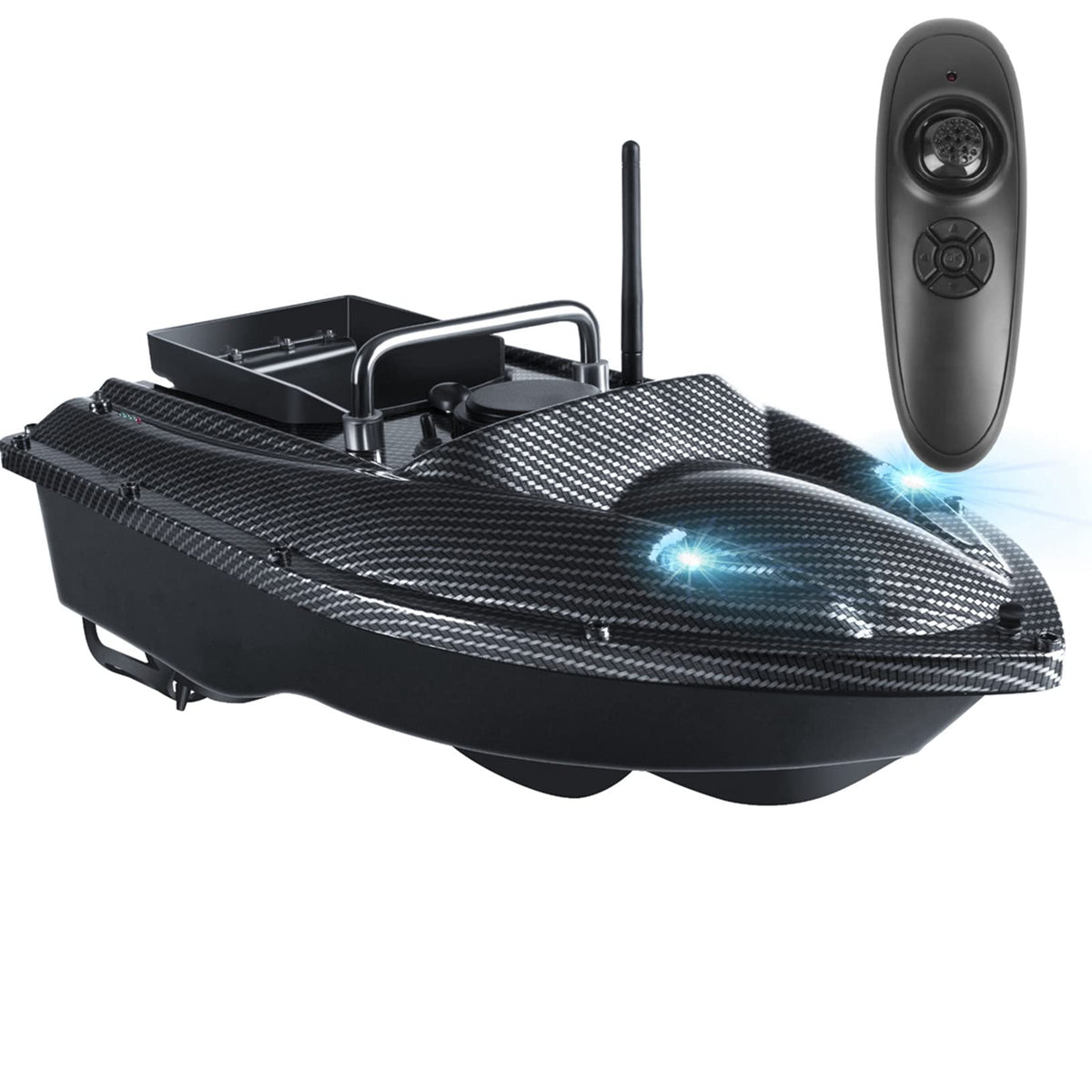 Bait Boat for Fishing RC Fishing Bait Boat for Carp Fishing - 546Yards Remote Control with 3.3lbs Loading (Grey)