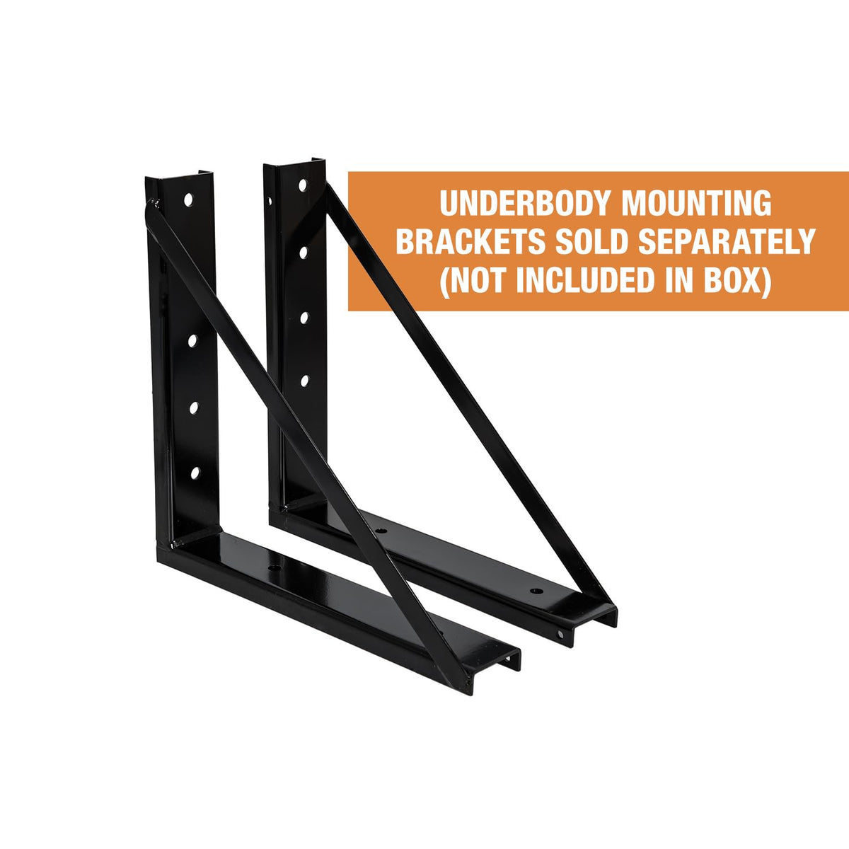 Buyers Products 1708310 Black Steel Underbody Truck Tool Box – 18 x 24 x 48 Inch - Truck Bed & Underbelly RV Storage Box, Locking T-Latch, Weather-Resistant, Heavy-Duty Flatbed Job Box, Made in USA