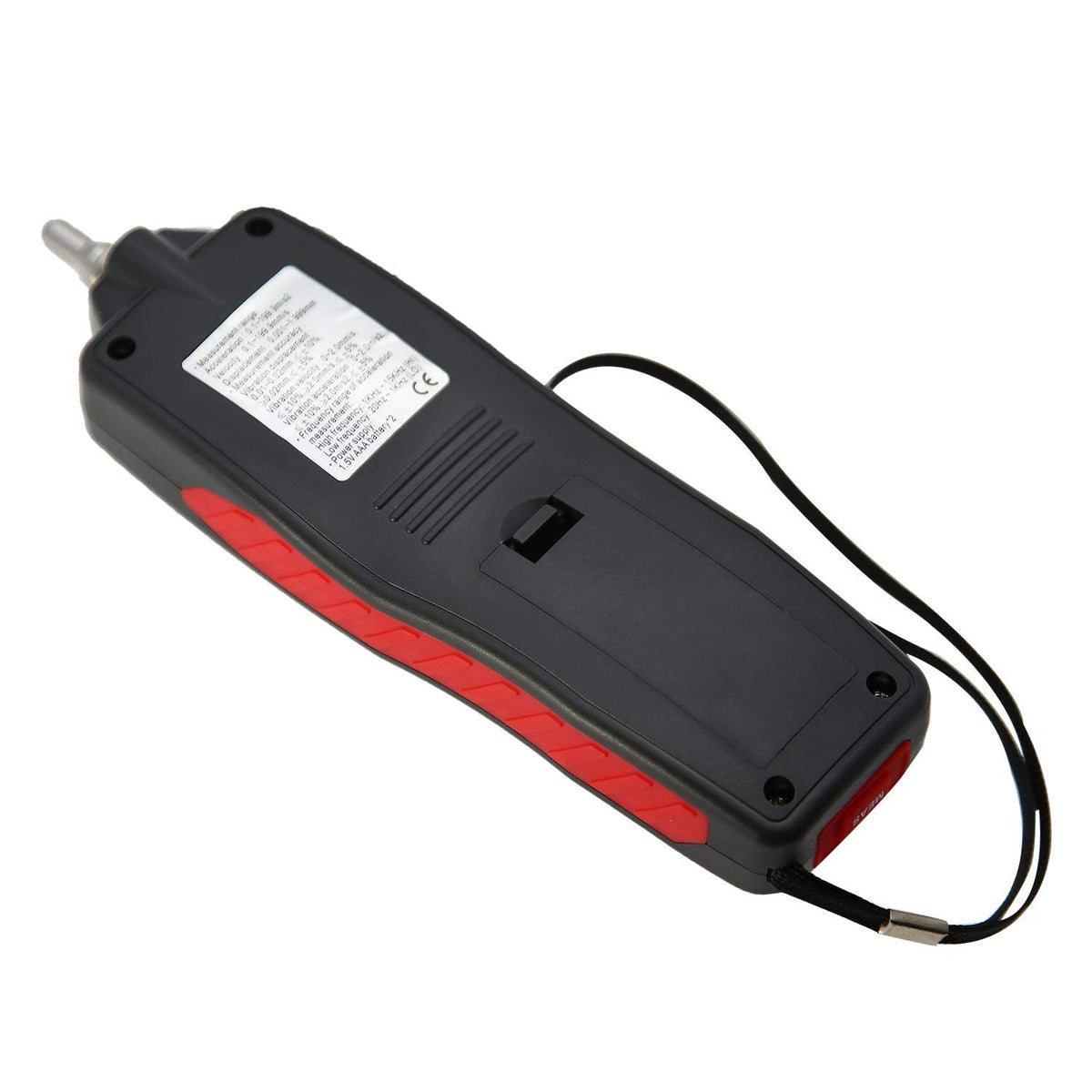 AMTAST Vibration Meter Digital Vibration Meter Measures 0.1~199.9m/s² Acceleration, 0.001~1.999mm Displacement & 0.1~199.9mm/s Velocity Vibration Detector Used for Industrial (Model AMF116)