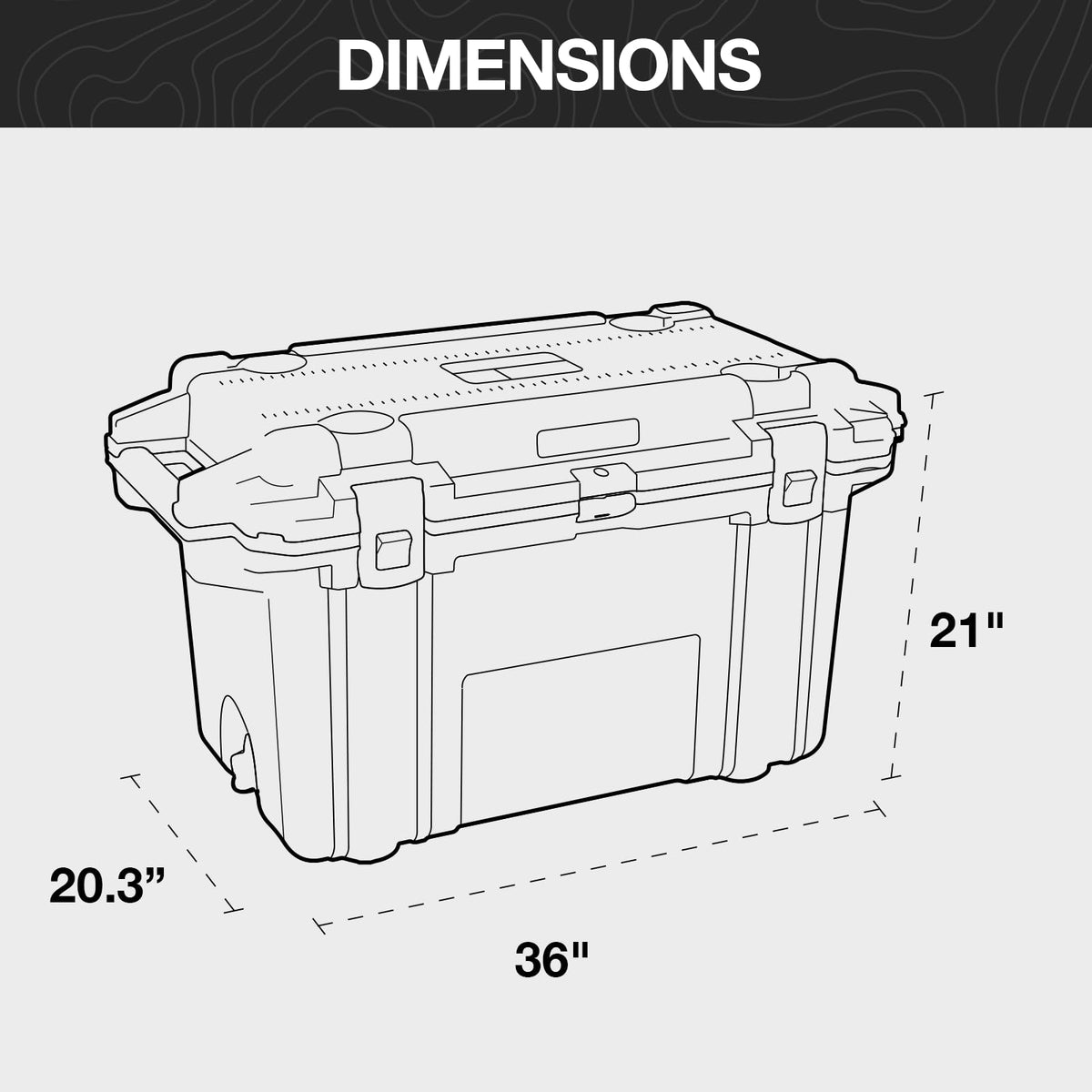 Pelican 70 Quart Elite Cooler (Dark Grey/Green)
