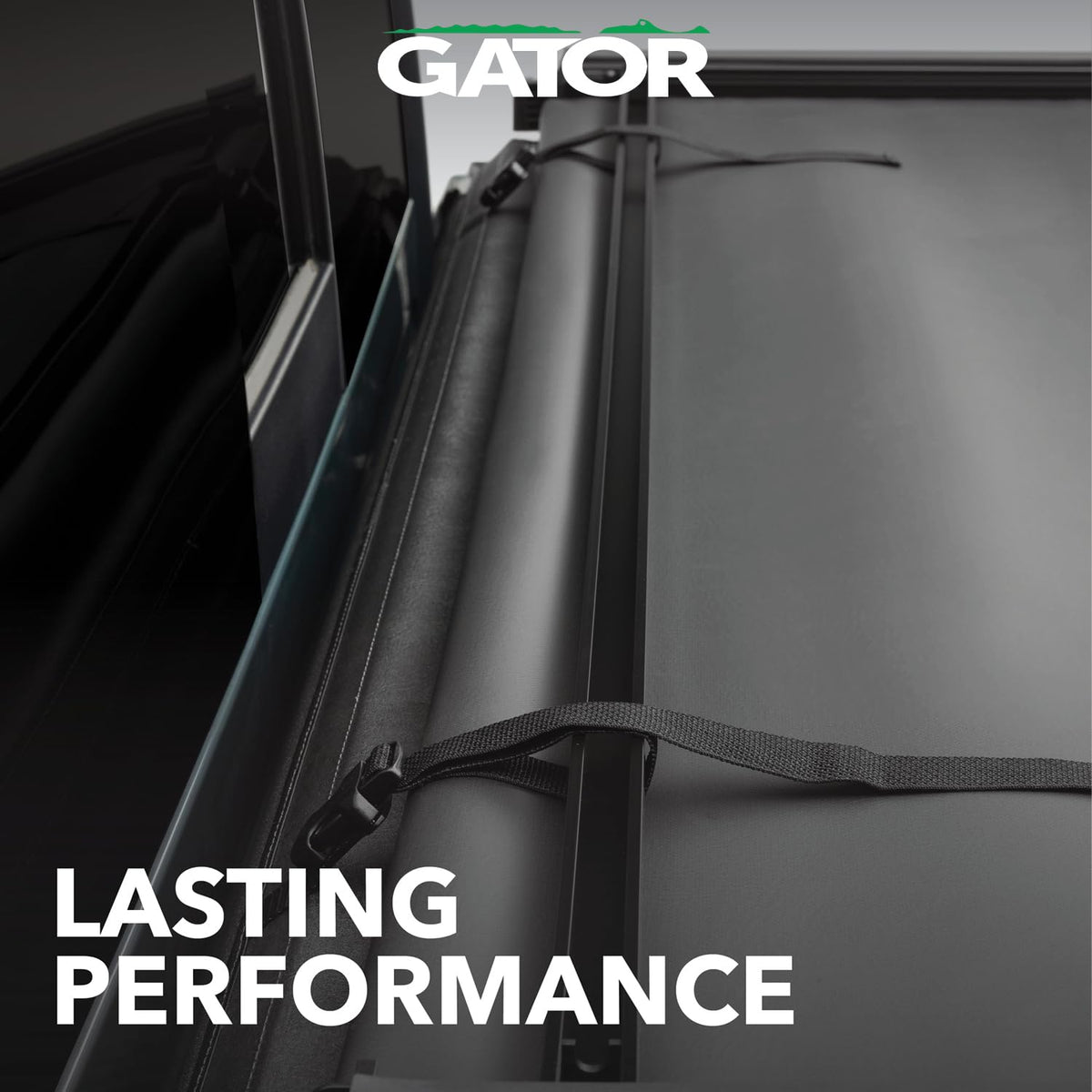 Gator Soft Tri-Fold Truck Bed Tonneau Cover w/Gear Straps | 61406 | Fits 2014-2021 Toyota Tundra (Without OE Rail System, Does not fit Trail Special Edition Bed Side Storage Boxes) 5' 5" Bed (66)