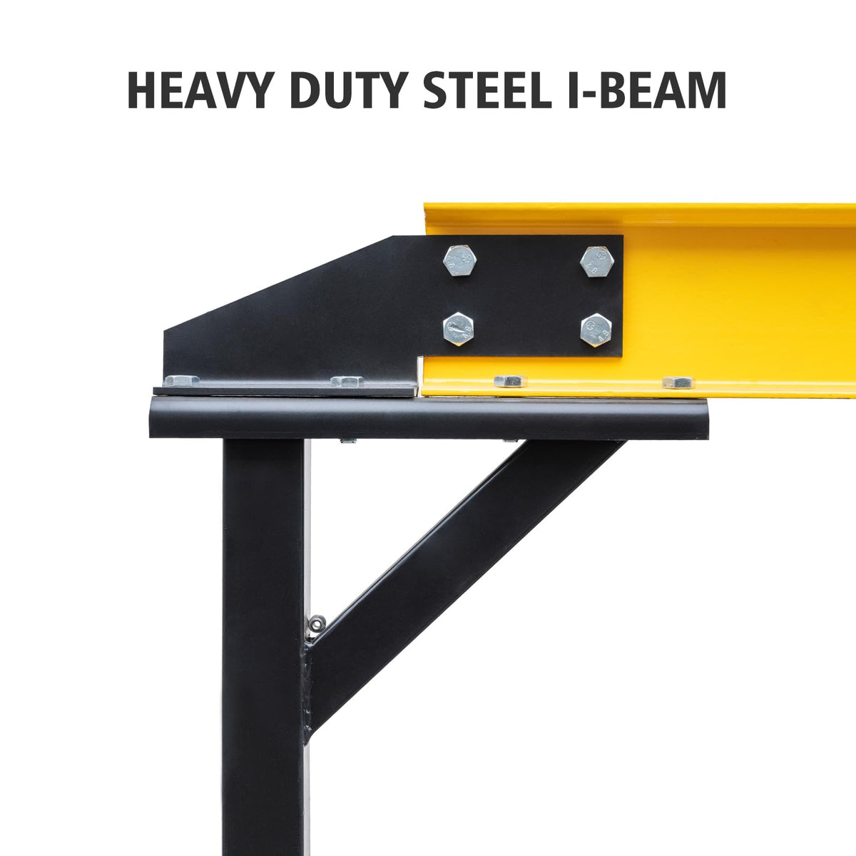 ExploreHorizon Adjustable Gantry Crane, 2 Ton Portable Lift Hoist with Height Range of 97" to 141", 4400 Lbs Load Capacity, Perfect for Factories, Construction Sites, Warehouses, and Auto Repairs