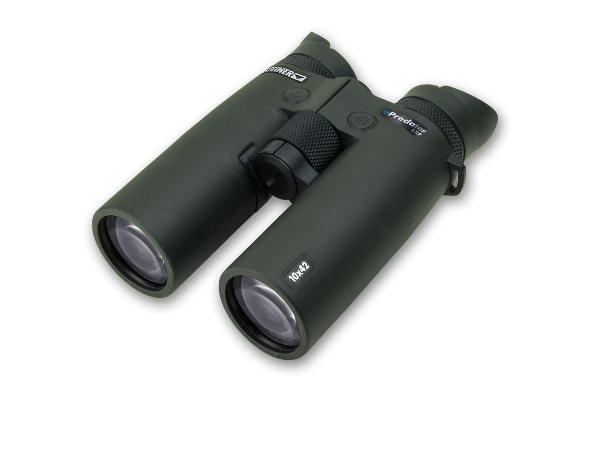 Steiner ePredator LRF 10x42mm Laser Rangefinding Binoculars – Precision 3,000M Ranging with Impact Locator, HD Optics, Bluetooth Connectivity, and Heritage Warranty