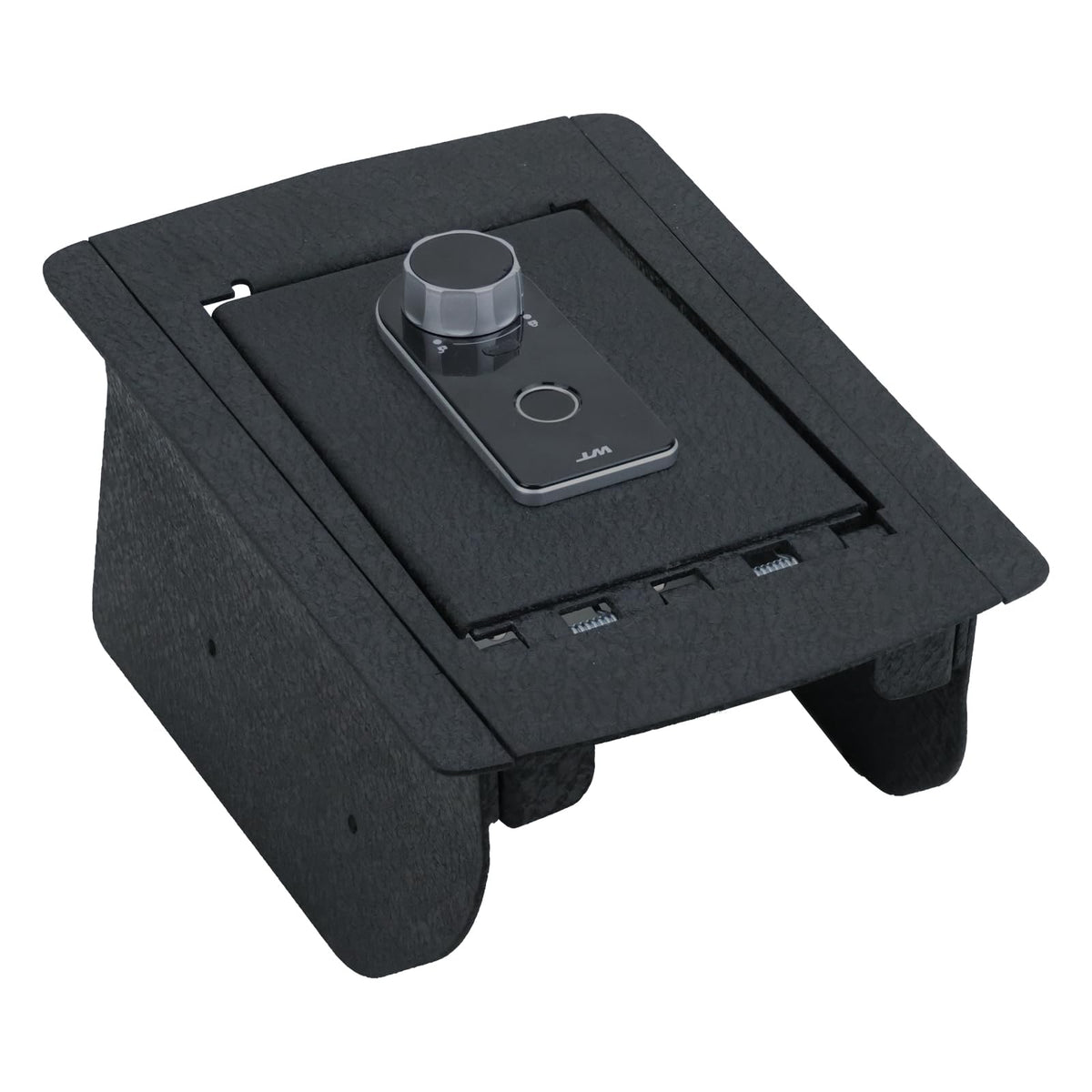 KEREN Center Console Safe Vault - Console Gun Safe Box Compatible with Jeep Grand Cherokee without CD/Dodge Durango 2011-2022, with Fingerprint Lock