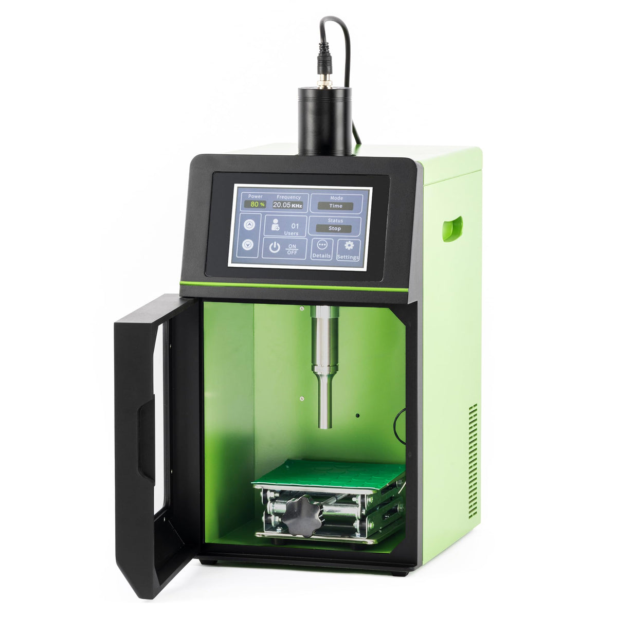 U.S. Solid 2000W Ultrasonic Homogenizer, 50-3000ml Lab Sonicator Cell Disruptor, Smart Touch Screen Mixer for Nano-Dispersion, Extraction, Disruption & Emulsification