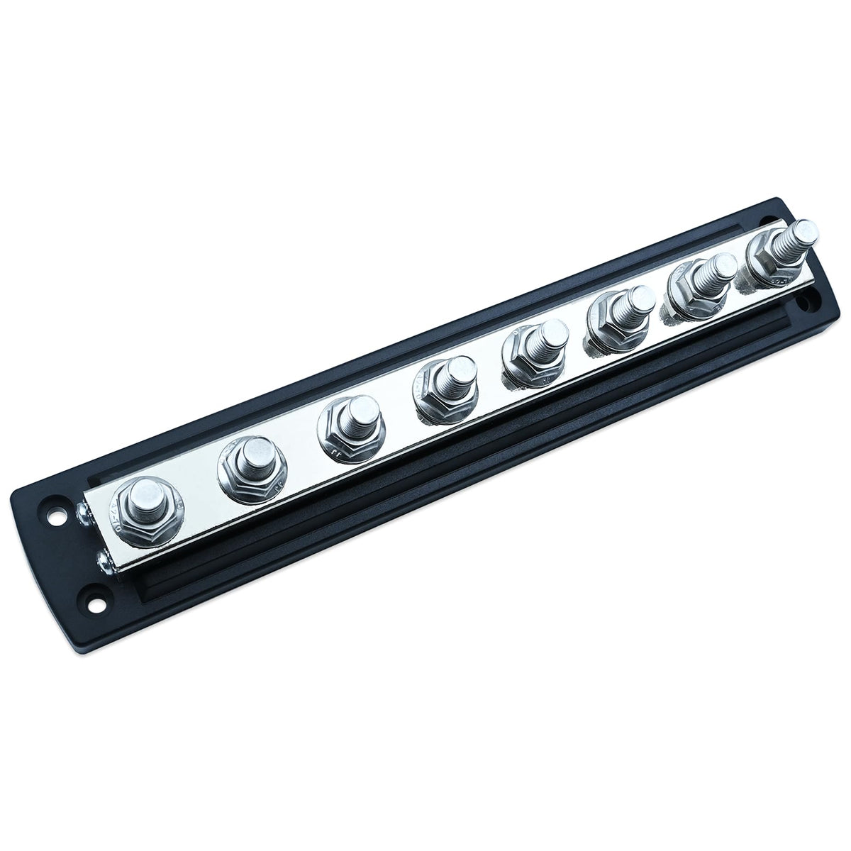 2107 Powerbar 600A Power Distribution Block, Compatible with Blue sea Systems, 8 x 3/8″ Terminal Studs, 600A 300V AC / 48V DC, Tin-Plated Copper Bus Bar, Heavy Duty for Marine, Automotive, RV, Solar