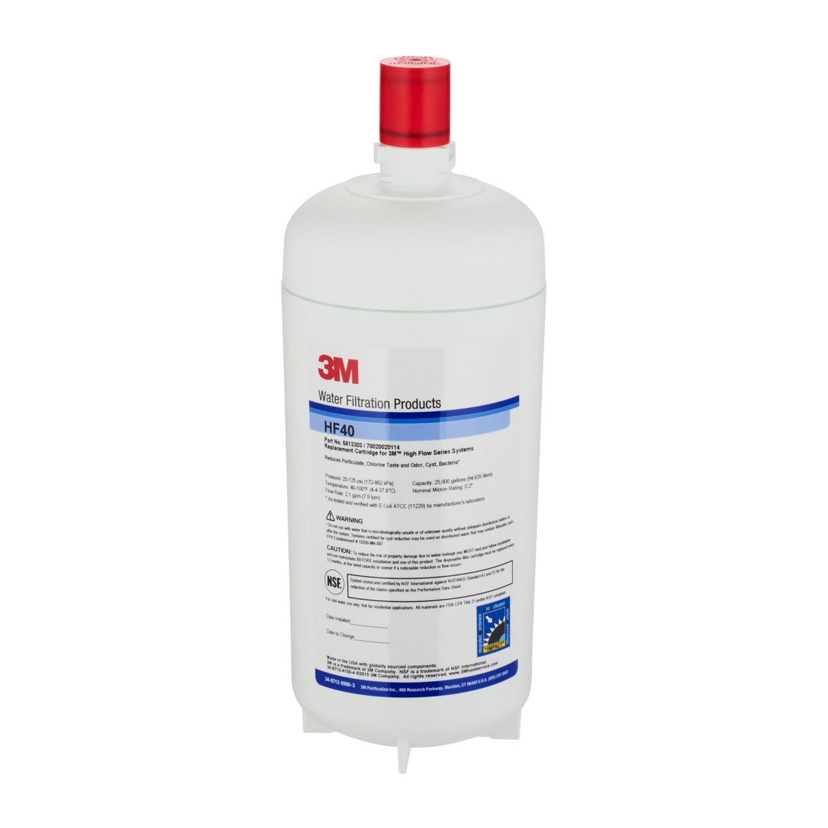 3M High Flow Series Replacement Cartridge HF40, 5613303
