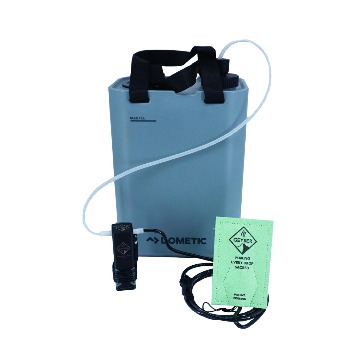 Geyser System Portable Camping Shower & Cleaning Kit for Camping, Backpacking, Overlanding, & Outdoor Recreation - Clean Kit Bundle - Green
