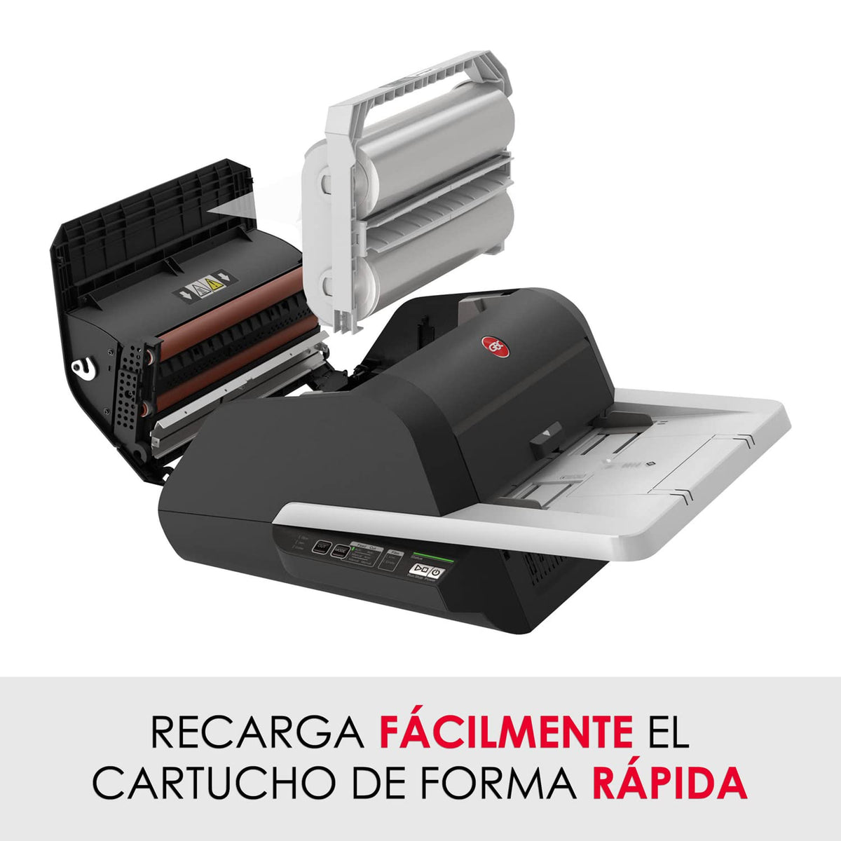 GBC Foton 30 Automated Pouch-Free Laminator, 9.6" x 22.7" x 18.8", Starter Film-Cartridge Included (FOTON30120NA)