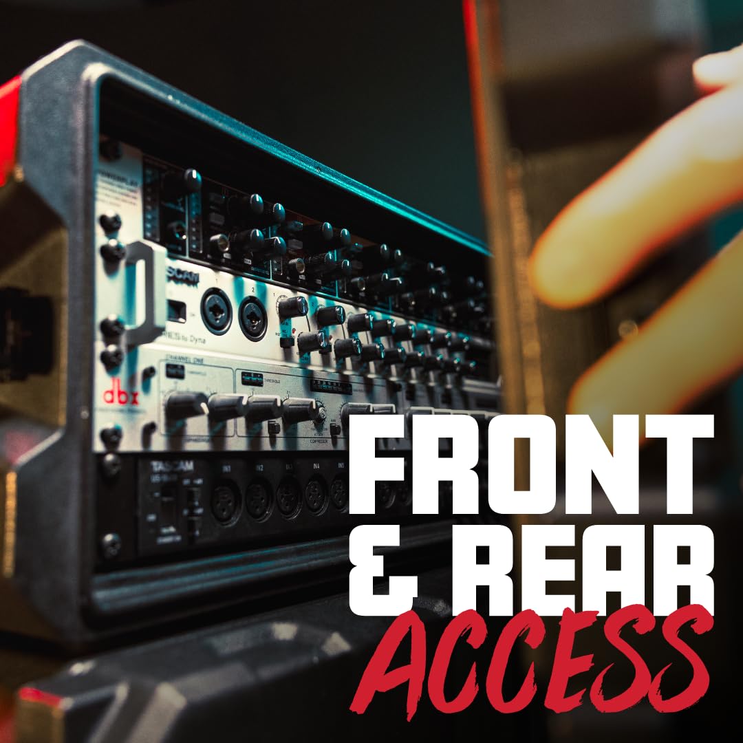 Gator Cases Pro Series Rotationally Molded 6U Rack Case with Shallow 13" Depth; Made in USA (G-PRO-6U-13)