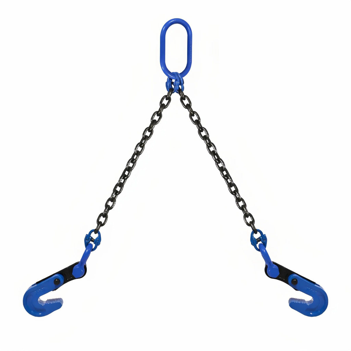 Horizontal Steel Plate lifting clamp kit-0.8t capacity with High Strength Manganese Steel 1.5m Chain|ASME B30.20 Certified plate clamp & Rigging Set
