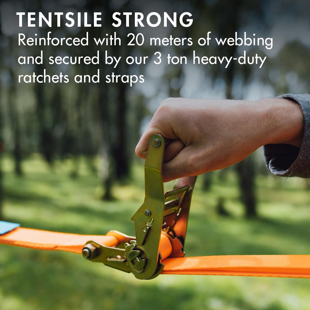 Tentsile Stingray V3 Tree Tent, Camping Hammock Tent, 3P Capacity, Portable Tree House Shelter for Campers, Backyards, Campgrounds (Dark Green)