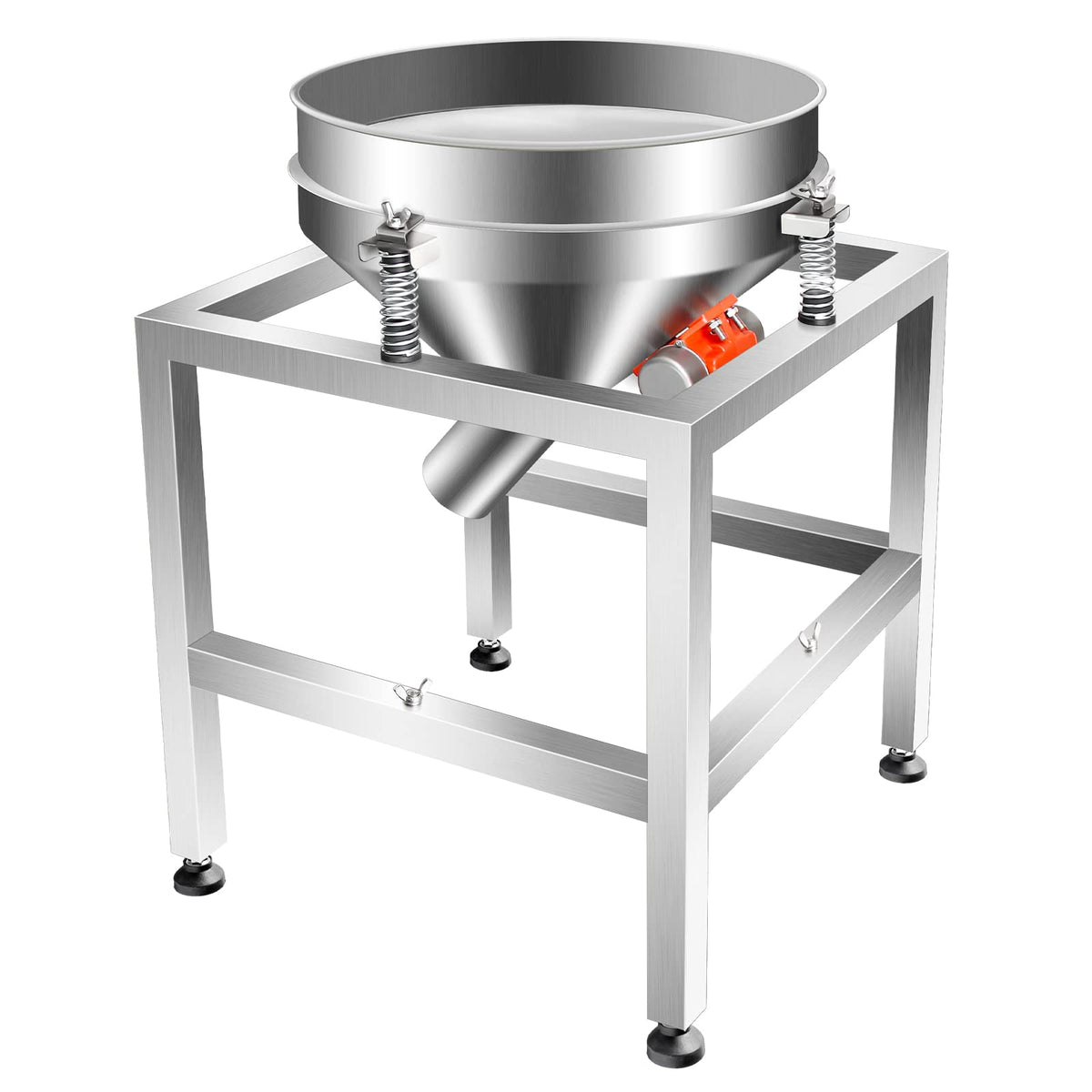 Automatic Powder Sifter Shaker Machine, Electric Sieve Shaker Vibrating Machine with 19.6" 40 Mesh&100 Mesh Sieve Screen, Flour Sifter for Flour Powders 110V