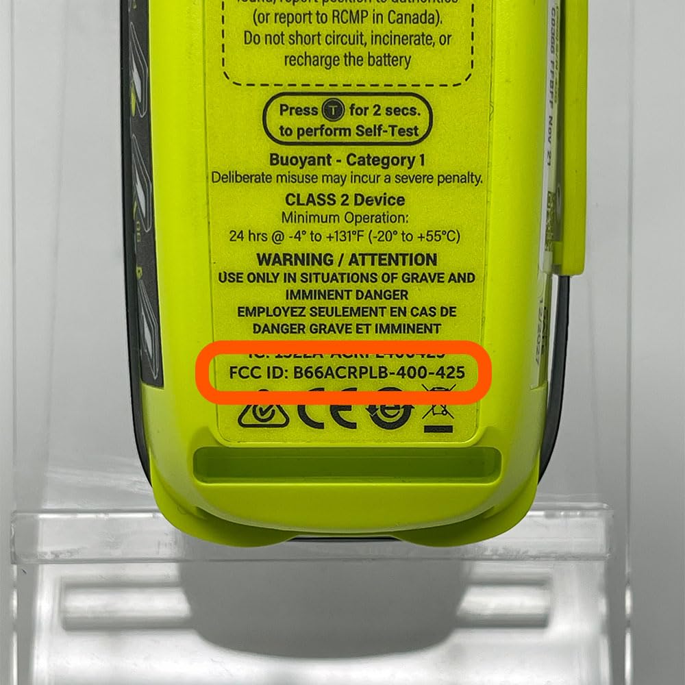 ACR ResQLink View RLS - SOS Personal Locator Beacon - Digital Display, Return Link Service, GPS Global Coverage to Alert Search and Rescue - Outdoor Emergency, Ideal for Hiking Hunting Boating Fishing