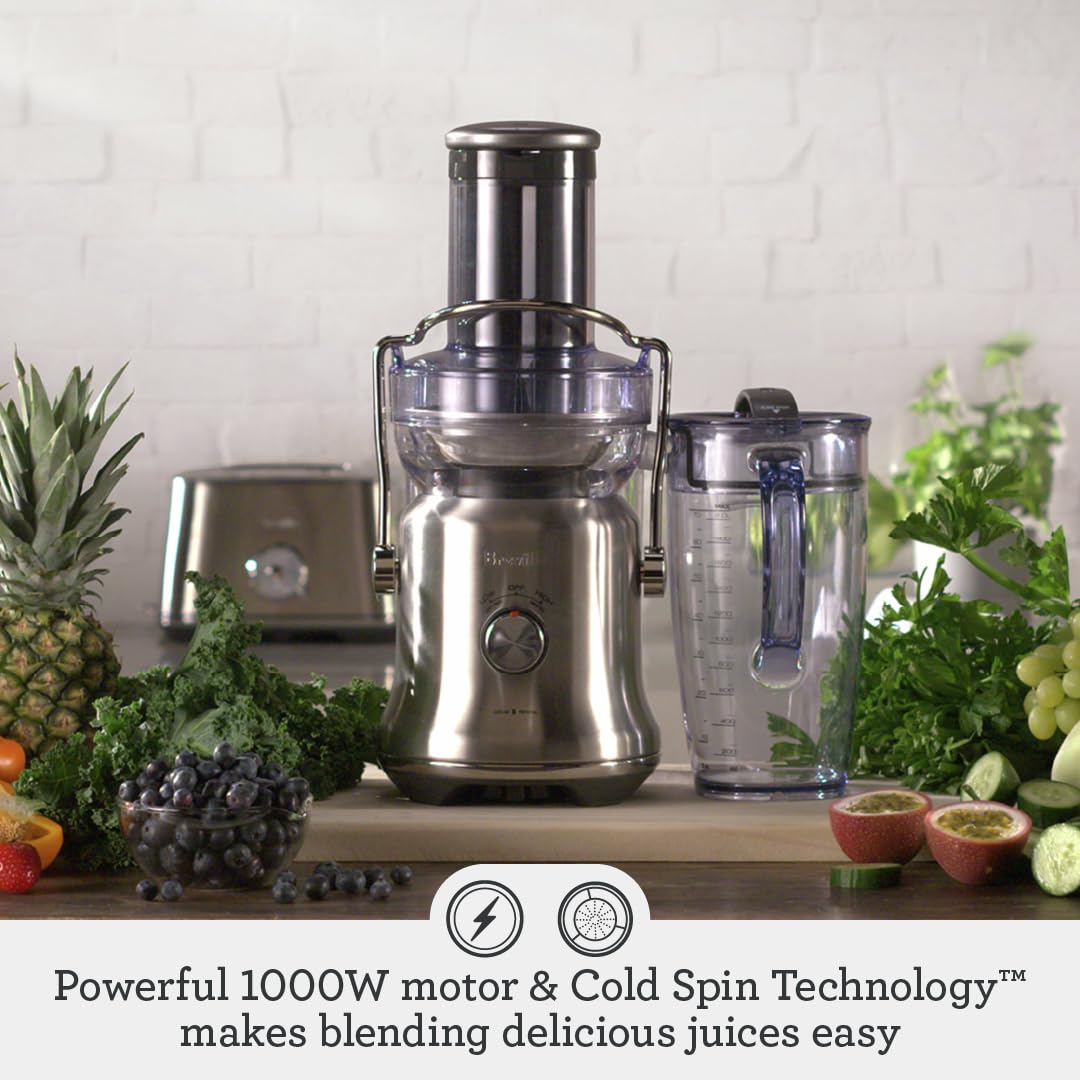 Breville BJE530BSS Juice Fountain Cold Plus, 70 fl oz, Brushed Stainless Steel