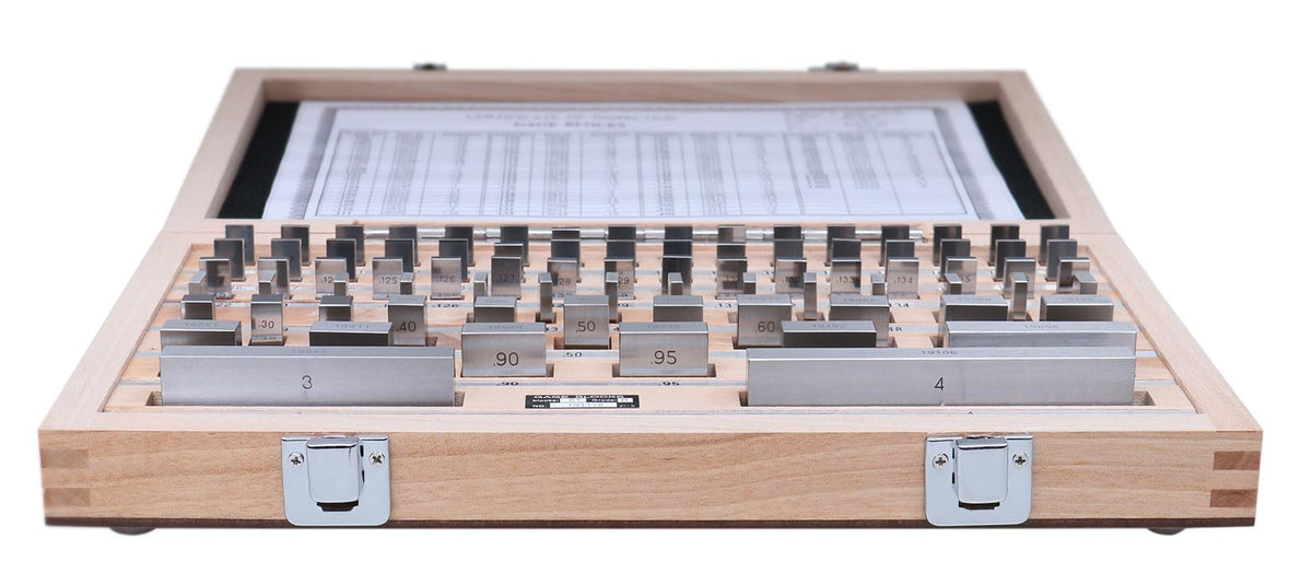 Accusize Industrial Tools Precision 81-Piece Steel Gauge Block Set, Grade B Accuracy, Corrosion-Resistant, P900-S581