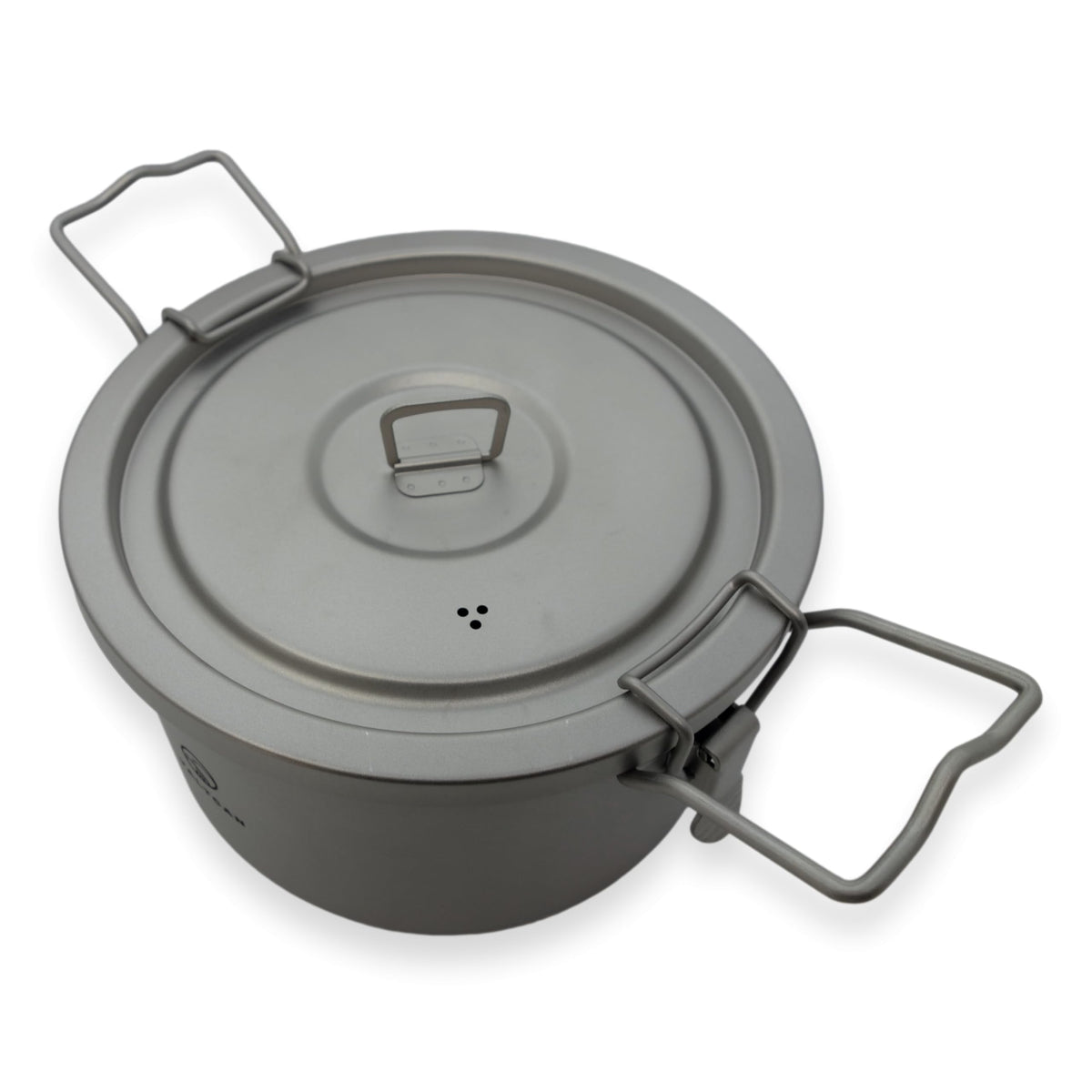 Valtcan 2000ml Titanium Rice Cooker Pot with Locking Lid 67 fl oz, Grade 1 No Coating PFAS-Free, Inner Pot with Measurement Marks, Ultralight 589g Camping Cookware for Backpacking Home Kitchen