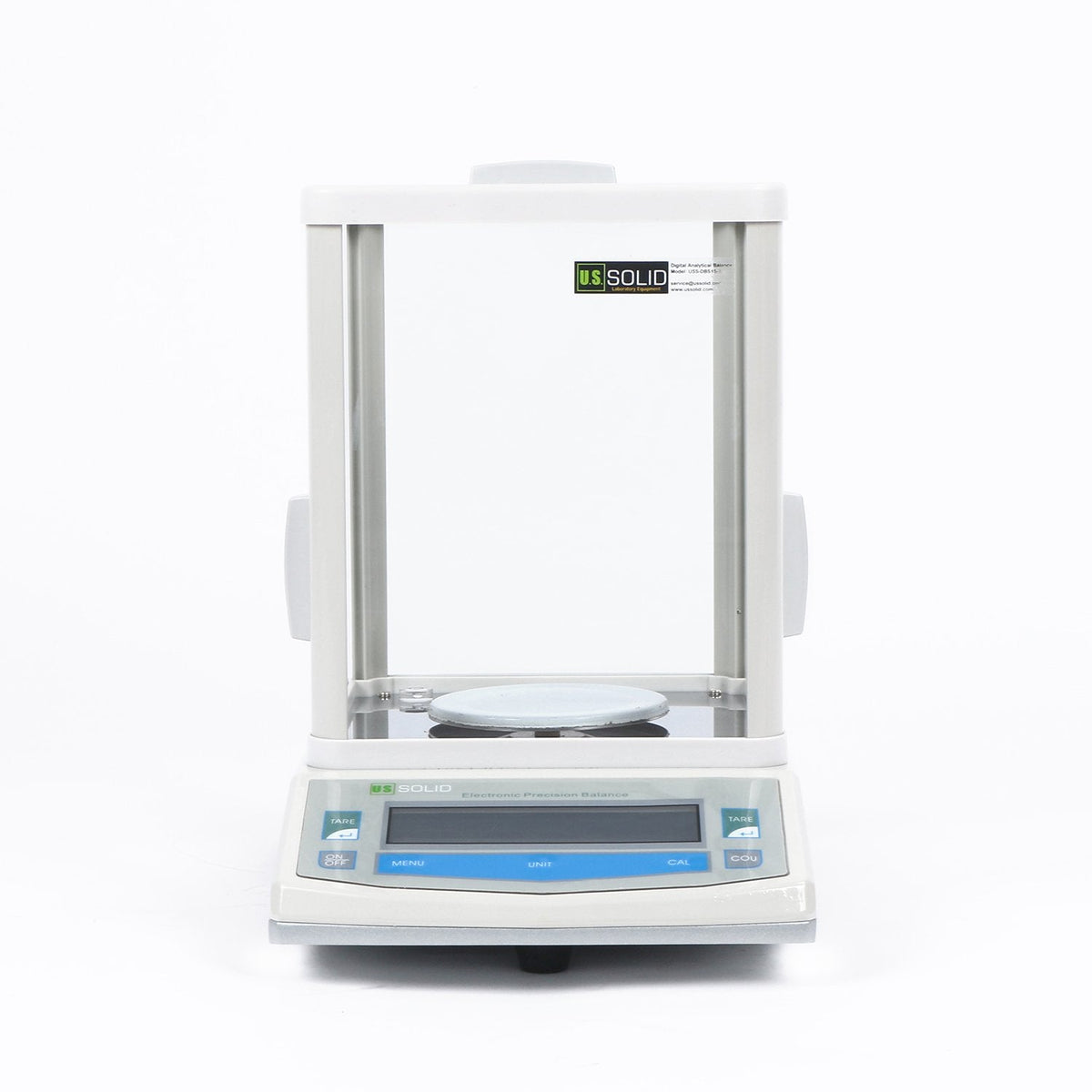 U.S. Solid Analytical Balance, 100g x 0.001g/1mg High Precision Lab Scale, Digital Balance - 5 Weighing Units, Glass Draftshield, RS232 Interface & Piece Counting, 200g Calibration Weight