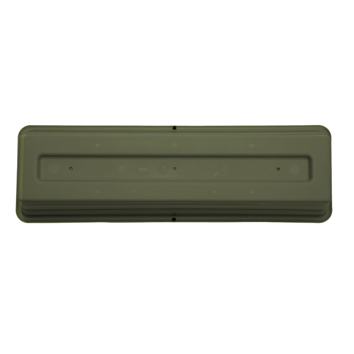 Bloem Dura Cotta Window Box Planter: 18" - Living Green - with Tray, Weatherproof Resin Box, Removable Tray for Indoor & Outdoor Use, Gardening, 2 Gallon Capacity