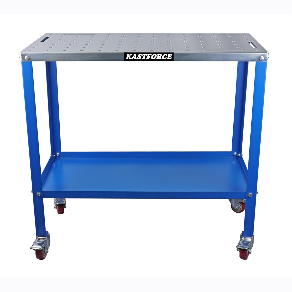 KF3017 Rust-Free 36”×18” Welding Table 1200 lbs Loading Capacity, Wedling Cart Universal Work Table with 5/8" Holes, Top Thickness up to 13Ga, Withstands Heat up to 1600 Fahrenheit