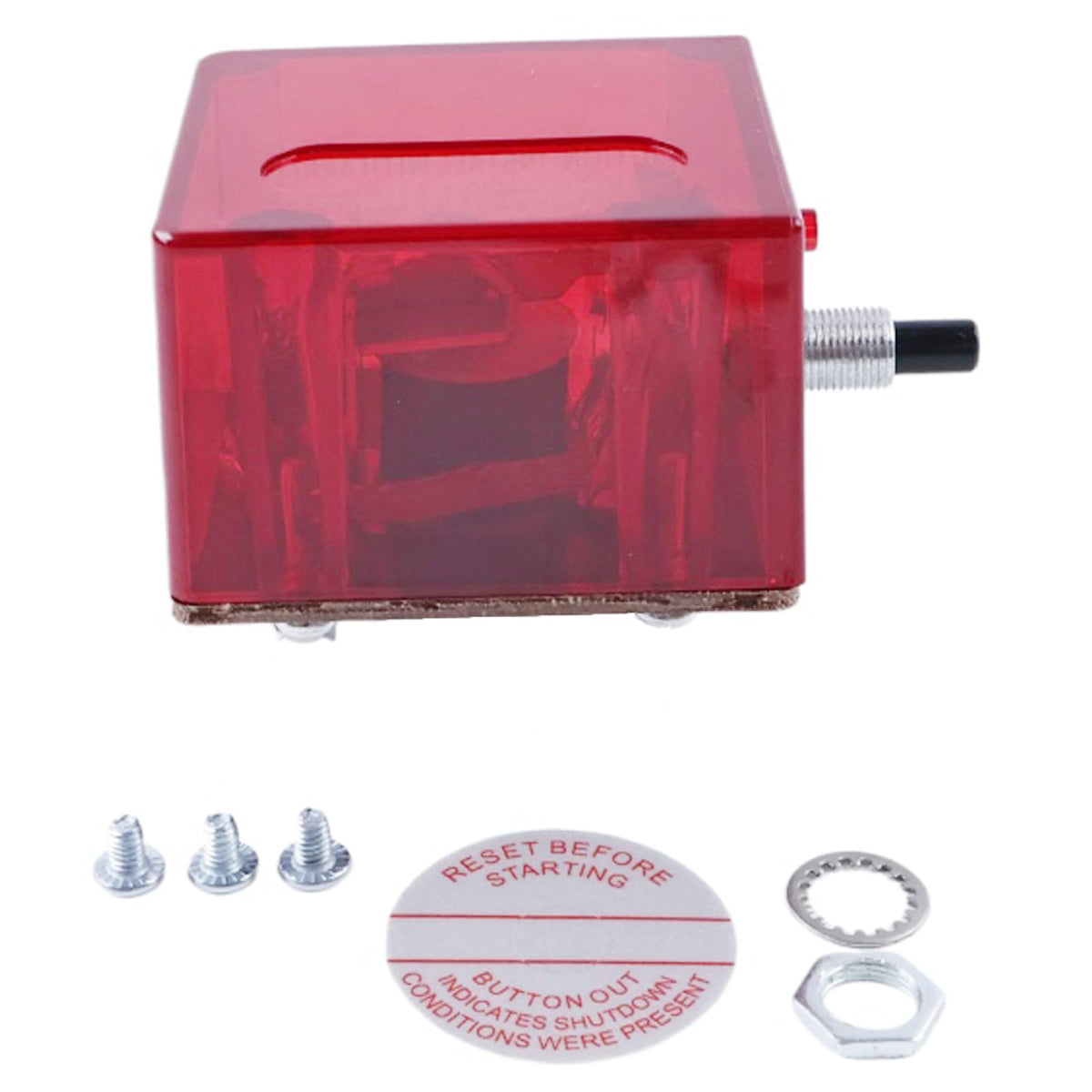 NETYANPI 117 Push Button Magnetic Switch 25700071 for FW Murphy Swichgage Panels Auto Engine Shutdown Monitor Marine Diesel Engines Generator Sets Industrial Applications