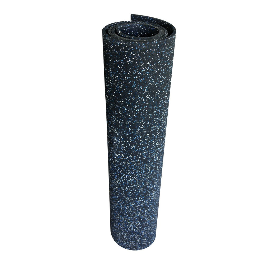 Rubber-Cal Elephant Bark Flooring, Blue Dot, 3/8-Inch x 4 x 10-Feet
