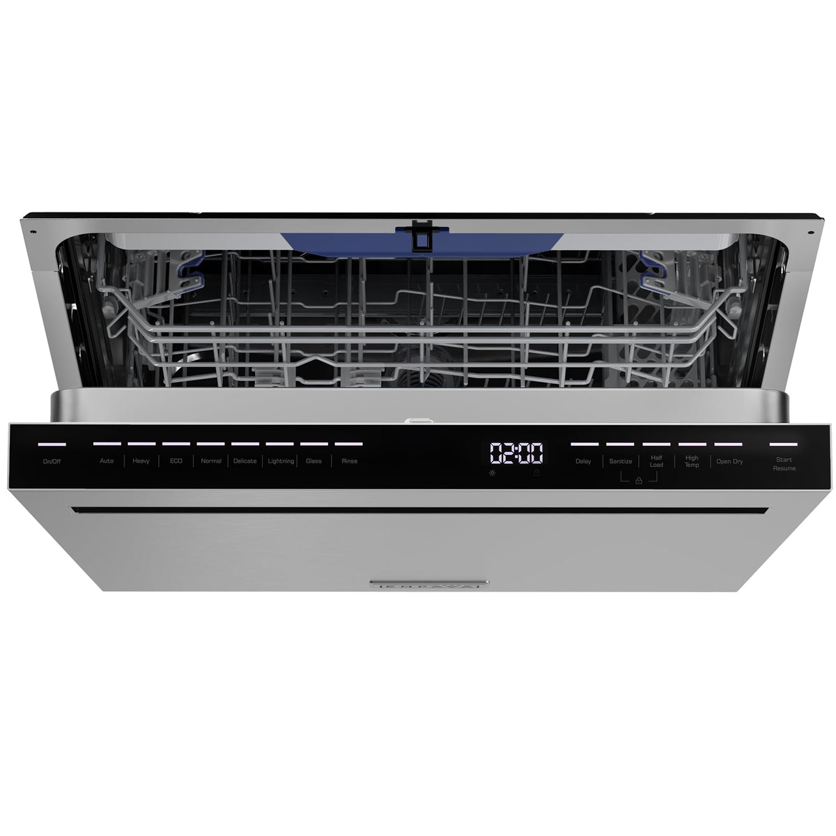 Empava 24” Built-in Dishwasher with Stainless Steel Tub, 15 Place Settings, 8 Wash Cycles, 3rd Racks, Auto Door Dry, 49 dB Quiet, ENERGY STAR Certified