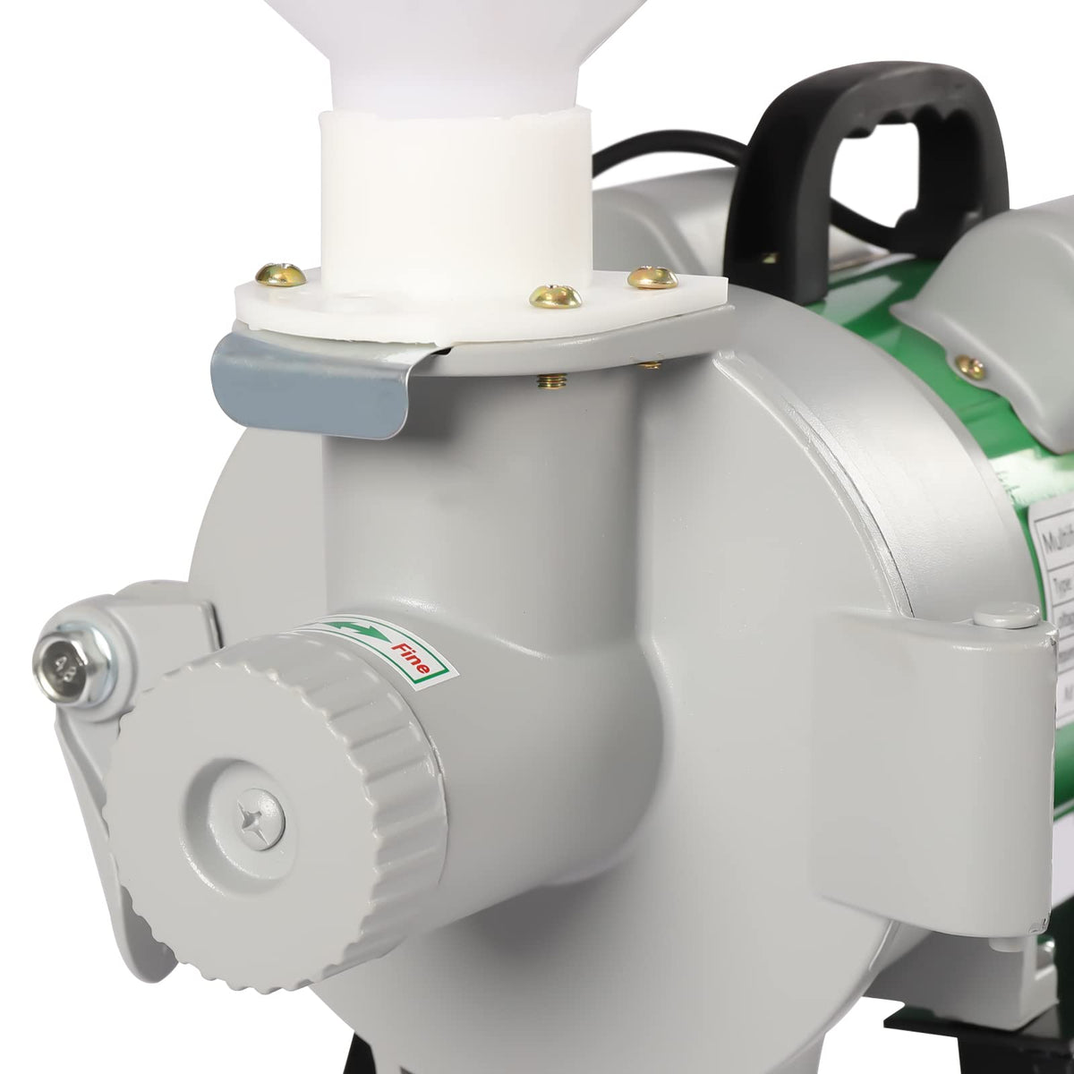 2200W Electric Grain Mill, Electric Corn Mill, Commercial Wet and Dry Grain Mill, Heavy Duty Mill, Grain Corn Wheat Feed Flour Soy Milk Mill with Funnel, 2800R/Min