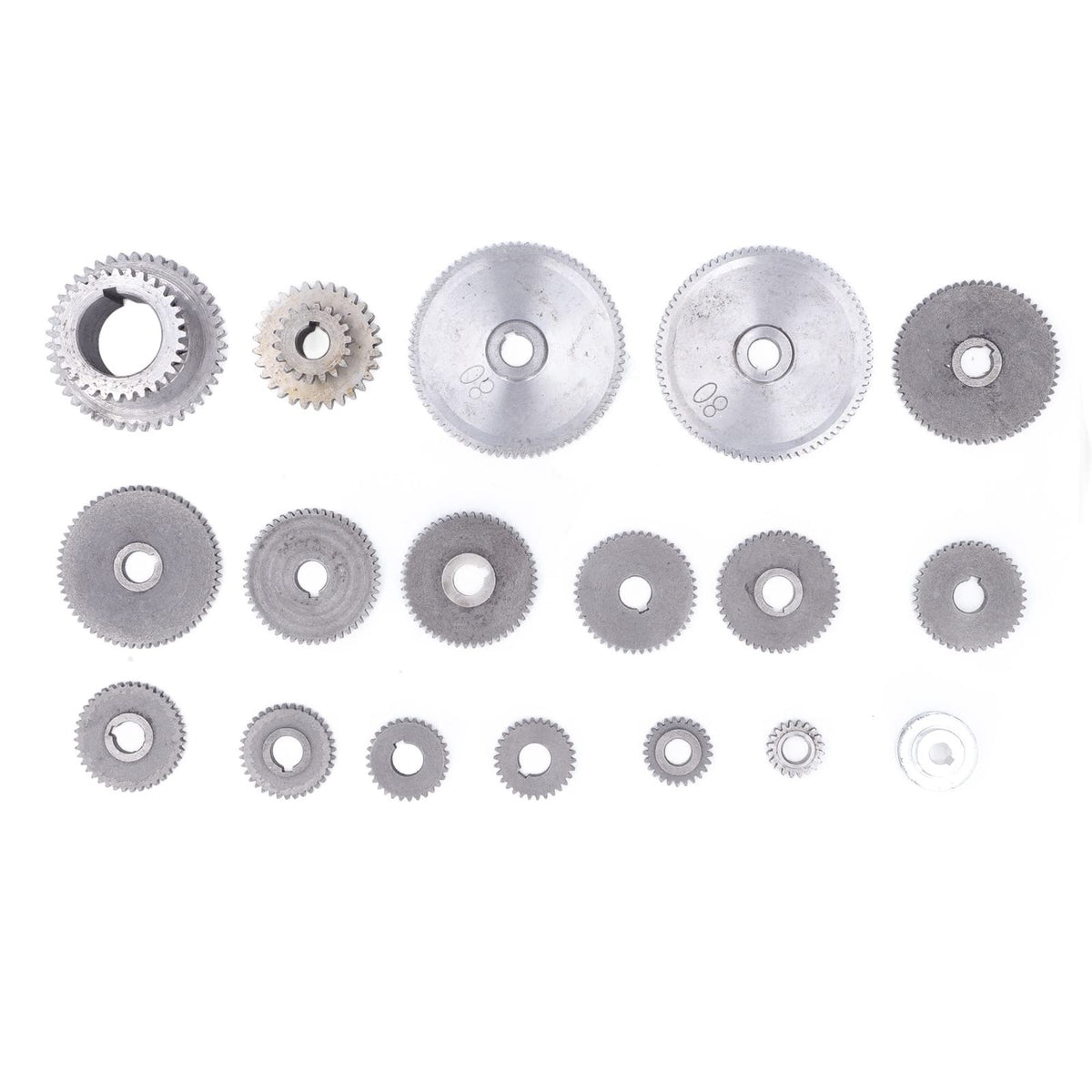 Metal Gears, Mini Gears Set, Metal Lathe Gears Kit Multiple Sizes Mini Lathe Replacement Gears for Cutting Machine for CJ0618 Mini Lathes & Milling Machines