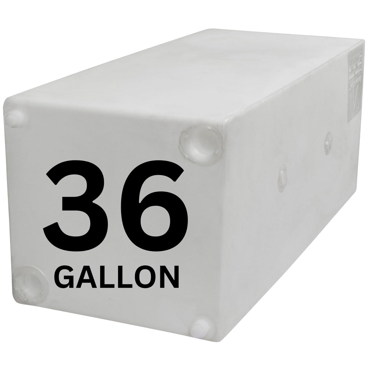 Ameri-Kart 36 Gallon RV Fresh Water Tank, Potable Water Storage Tank for Drinking, Cooking, Cleaning, Showering, for Campers, Trailers, Motorhomes, RVs, Cube Shape, 37" x 16" x 15" (WT-5549)
