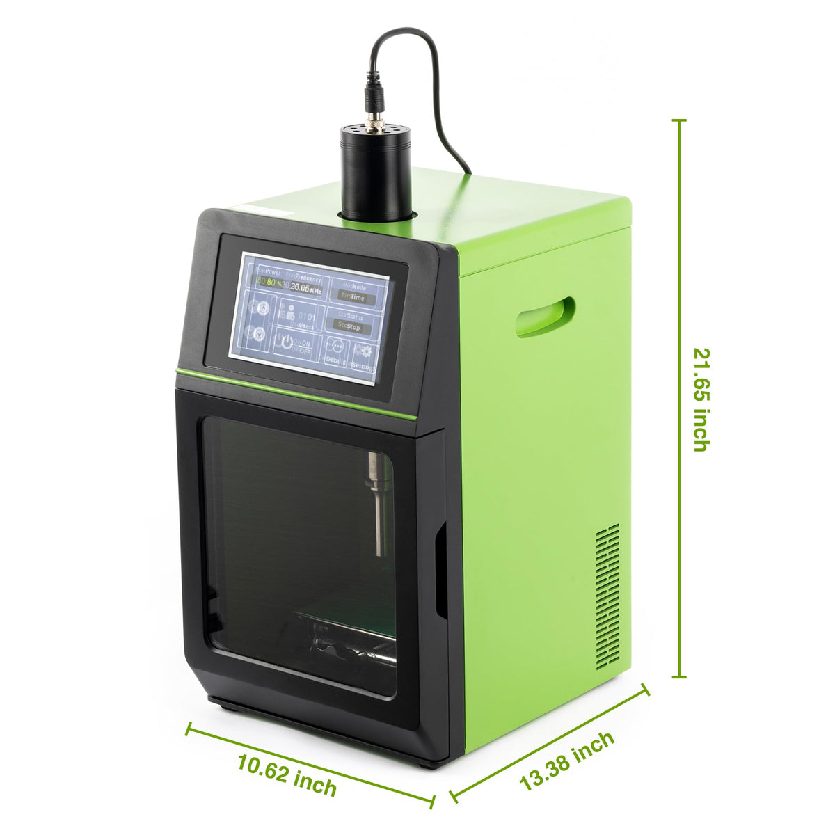 U.S. Solid 2000W Ultrasonic Homogenizer, 50-3000ml Lab Sonicator Cell Disruptor, Smart Touch Screen Mixer for Nano-Dispersion, Extraction, Disruption & Emulsification