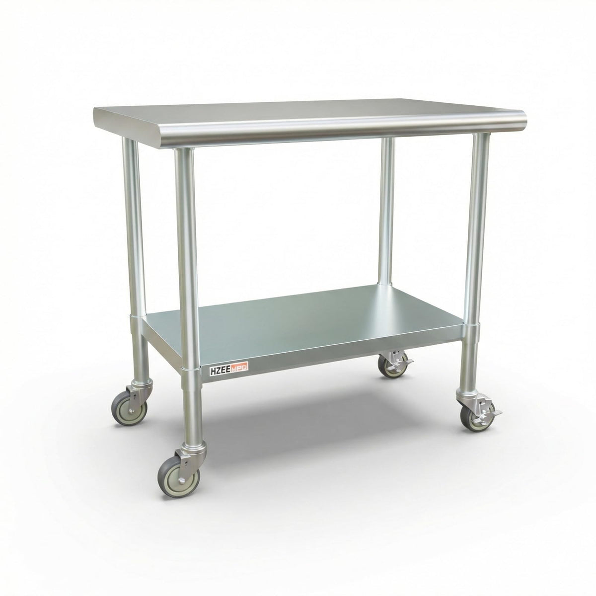 HZEEMFG Stainless Steel Table for Prep & Work 24x36 with Casters, 3ft Commercial Heavy Duty Table with Wheels for Restaurant,Home, Hotel, Laundry Room,Garage,Workshops