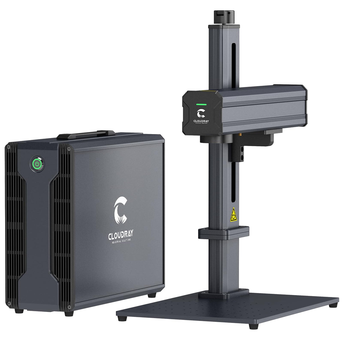 Cloudray 60W JPT MOPA Fiber Laser Engraver, Color Marking, Metal Engraving with 2 F-Theta Lenses, 110x110mm, Laser Engraving Machine, 60,000mW, Class 2, Model CLM60F