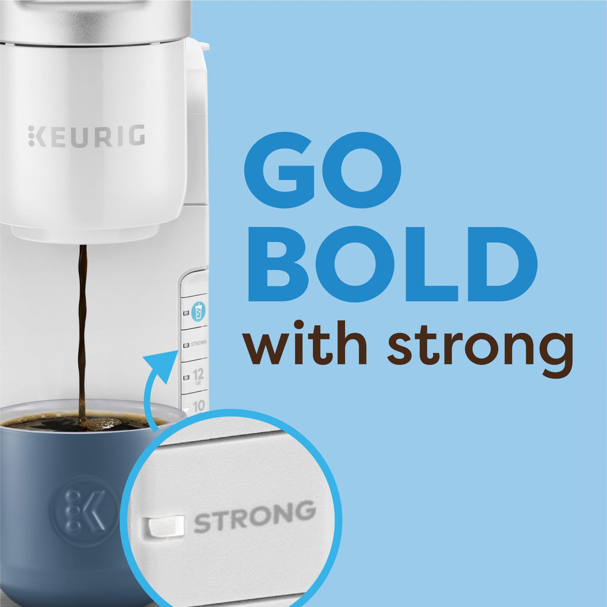 Keurig K-Iced Coffee Maker, Single Serve K-Cup Pod Iced Coffee Maker, With Hot and Cold Coffee Capabilities, Brews Any K-Cup Pod, White