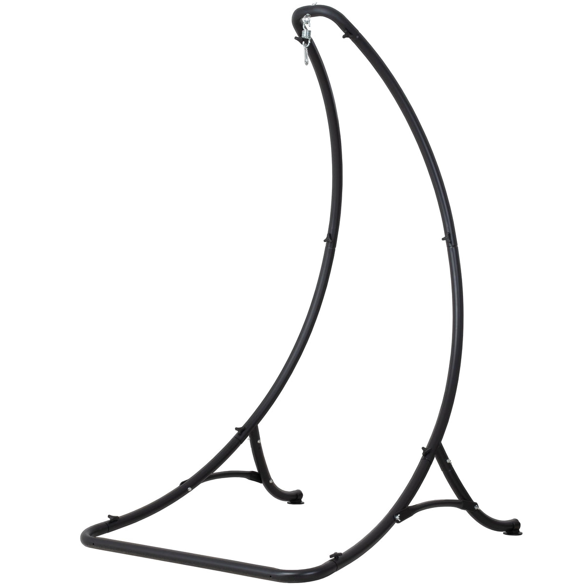 ANOW Heavy Duty Hammock Chair Swing Stand Only, Hanging Chair Stand for Outside, Max 400 Lbs, Black