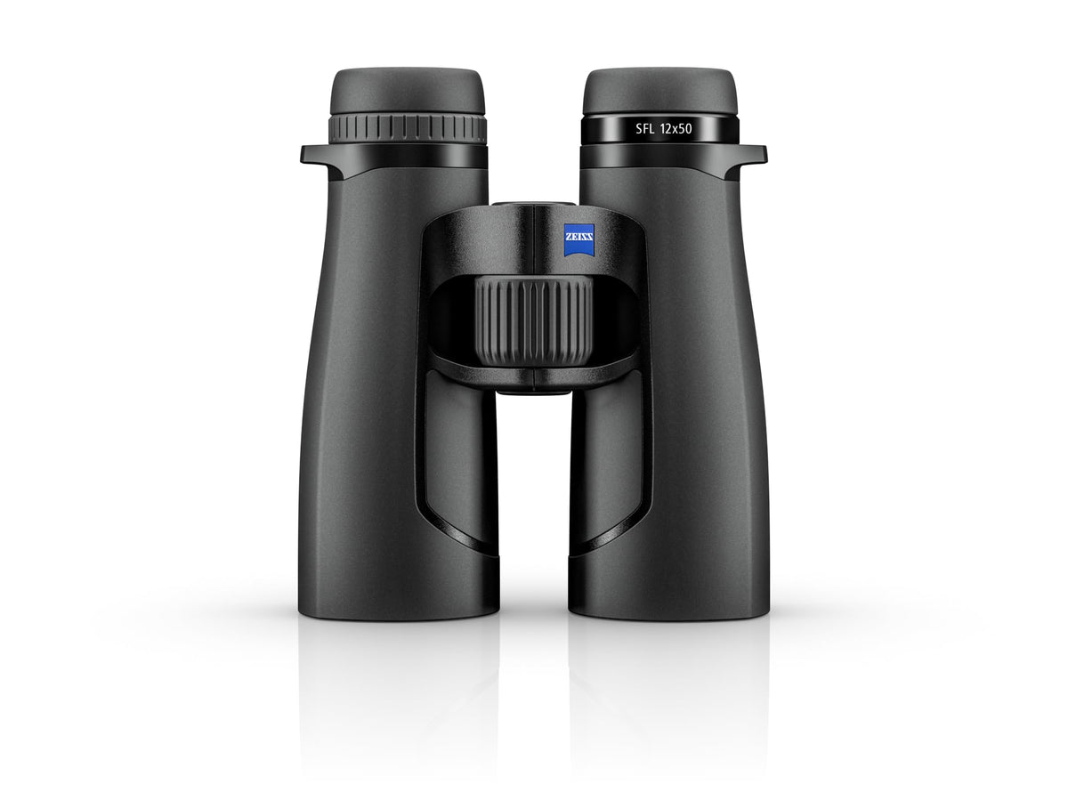 ZEISS SFL Binoculars Lightweight, Compact, Waterproof, Ultra-High Definition Coated Glass for Bird Watching, and Hunting for Twilight and Low Light Wildlife Observation with SmartFocus, Black (12x50)