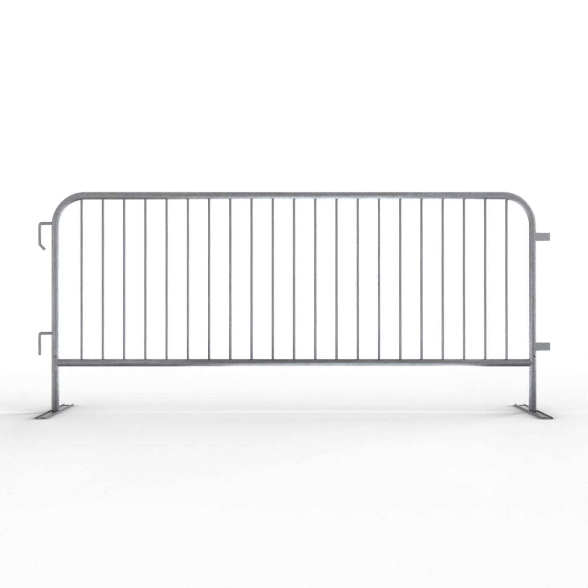 Angry Bull Barricades Barricade in a Box - Heavy Duty Interlocking Steel Barricade, 8.5 Ft. (Hot Dipped Galvanized, Flat Feet)