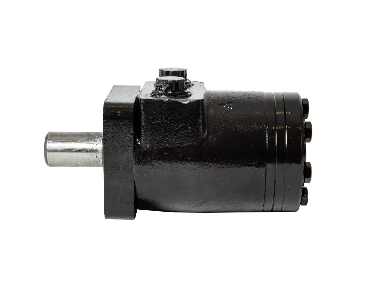 Buyers Products CM004P Hydraulic Motor, 4 Bolt Mount Type, 0.25 Inch Shaft Keyway, 1 Inch Round Shaft, 1/2 Inch NPT, 3.1 CIR Displacement