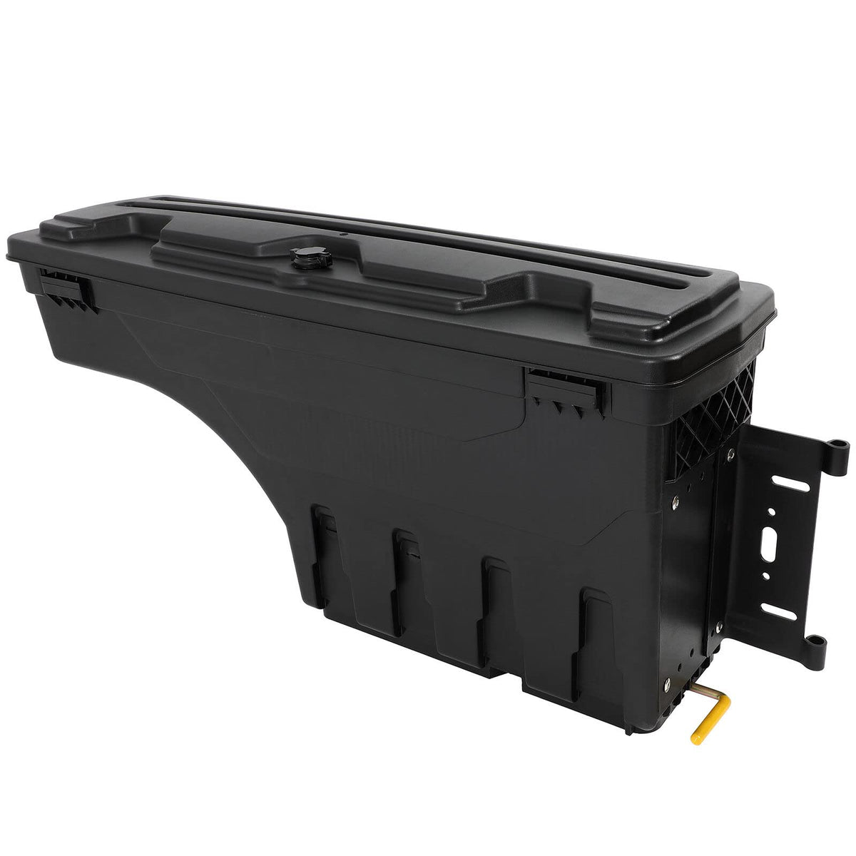 SCITOO Truck Bed Tool Box for Ford F-250 F-350 F-450 Super Duty 1999-2016 Right Passenger Side,Multi-Compartment Dividers Organized Storage,Heavy Duty & No-Drill Installation