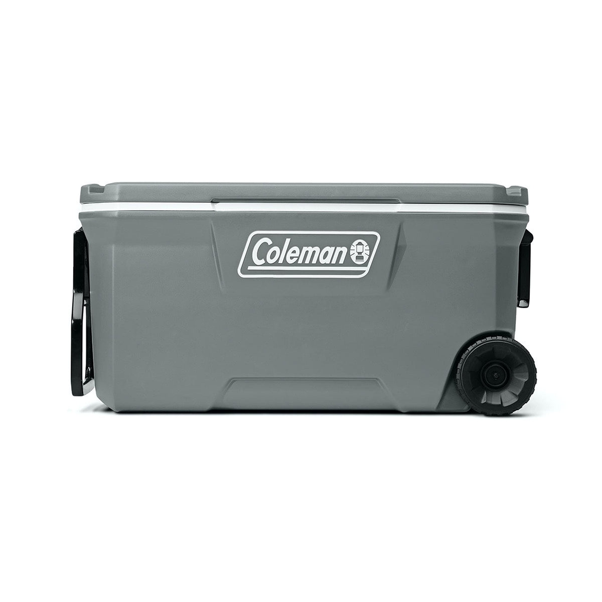 Coleman Ice Chest | Coleman 316 Series Wheeled Hard Coolers, 100qt Rock Grey & Rolling Cooler | 50 Quart Xtreme 5 Day Cooler with Wheels | Wheeled Hard Cooler Keeps Ice Up to 5 Days, Black