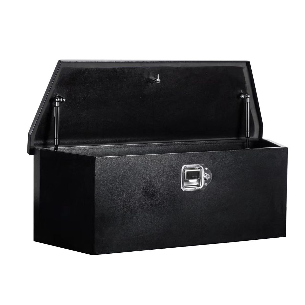 YRCHOFQU 35 Inch Underbody Truck Tool Box Steel Metal Trailer Tongue Box with Handled-Lock Waterproof Heavy Duty Organizer for Trucks RVs ATVs 35x11.8x11.8 Inch Black