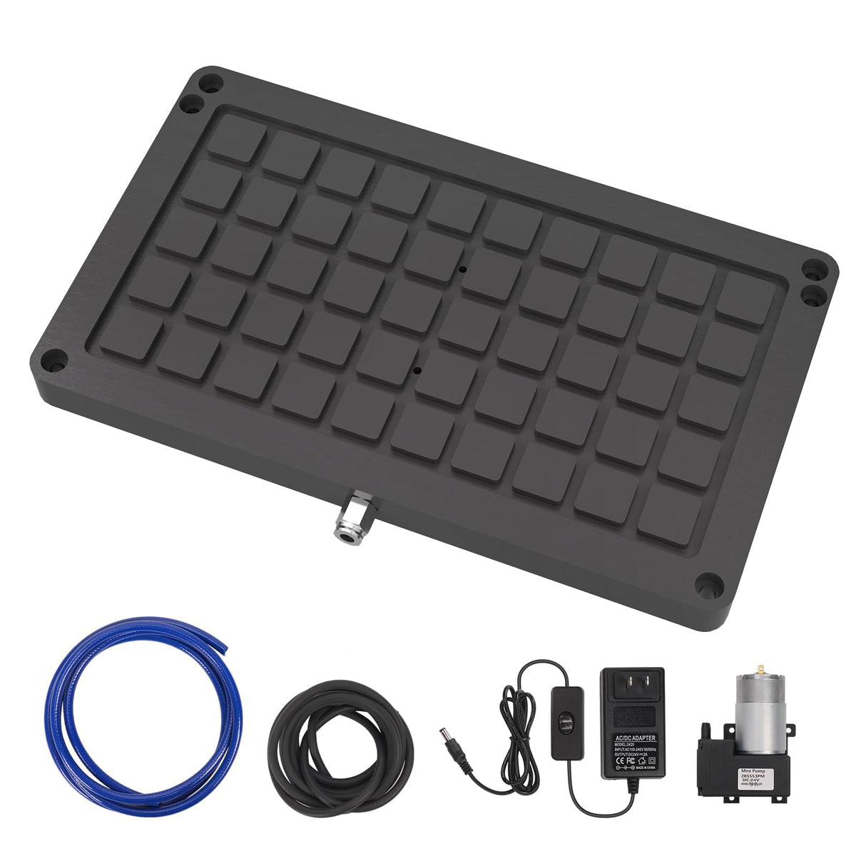 3018 Vacuum Table for CNC Series 3018 Pro Max, 3018 Pro Ultra, Workholding Suction Table Set for Engraving and Milling. Area: 300x180x15mm